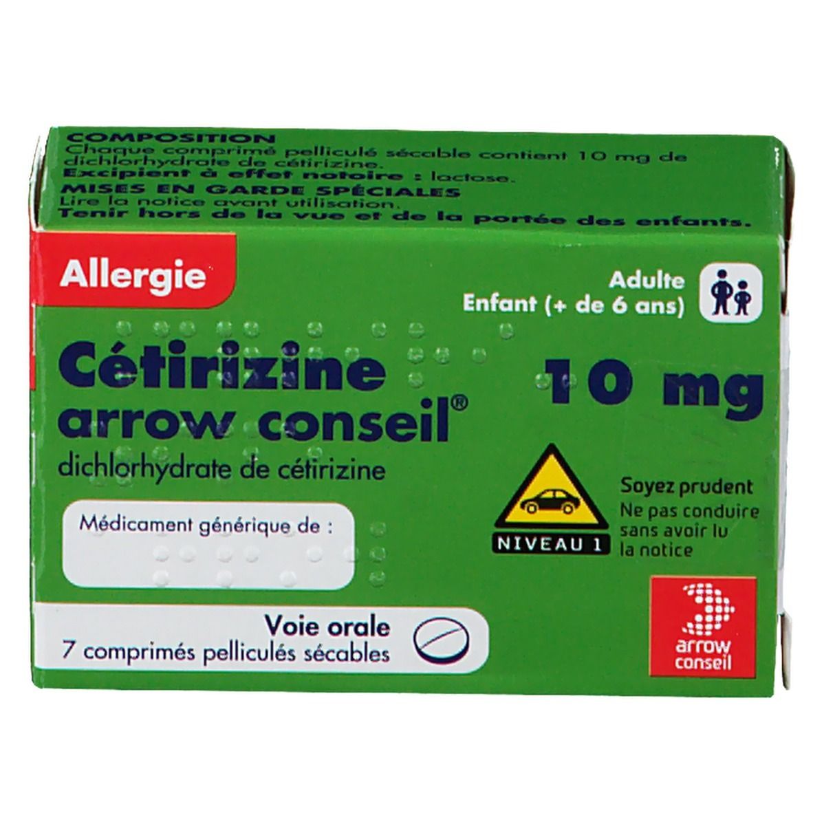 Cétirizine Arrow Conseil® 10 mg