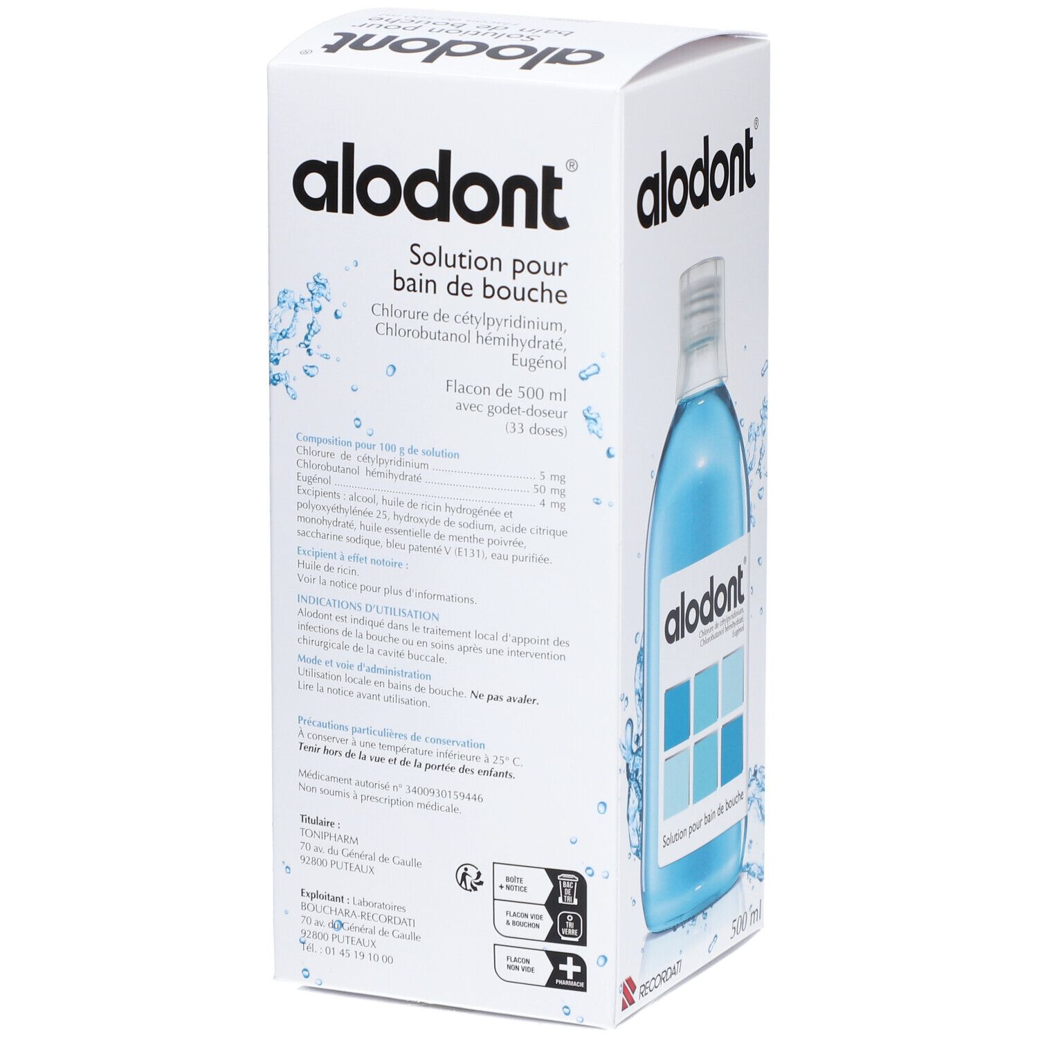Alodont Solution pour bain de bouche