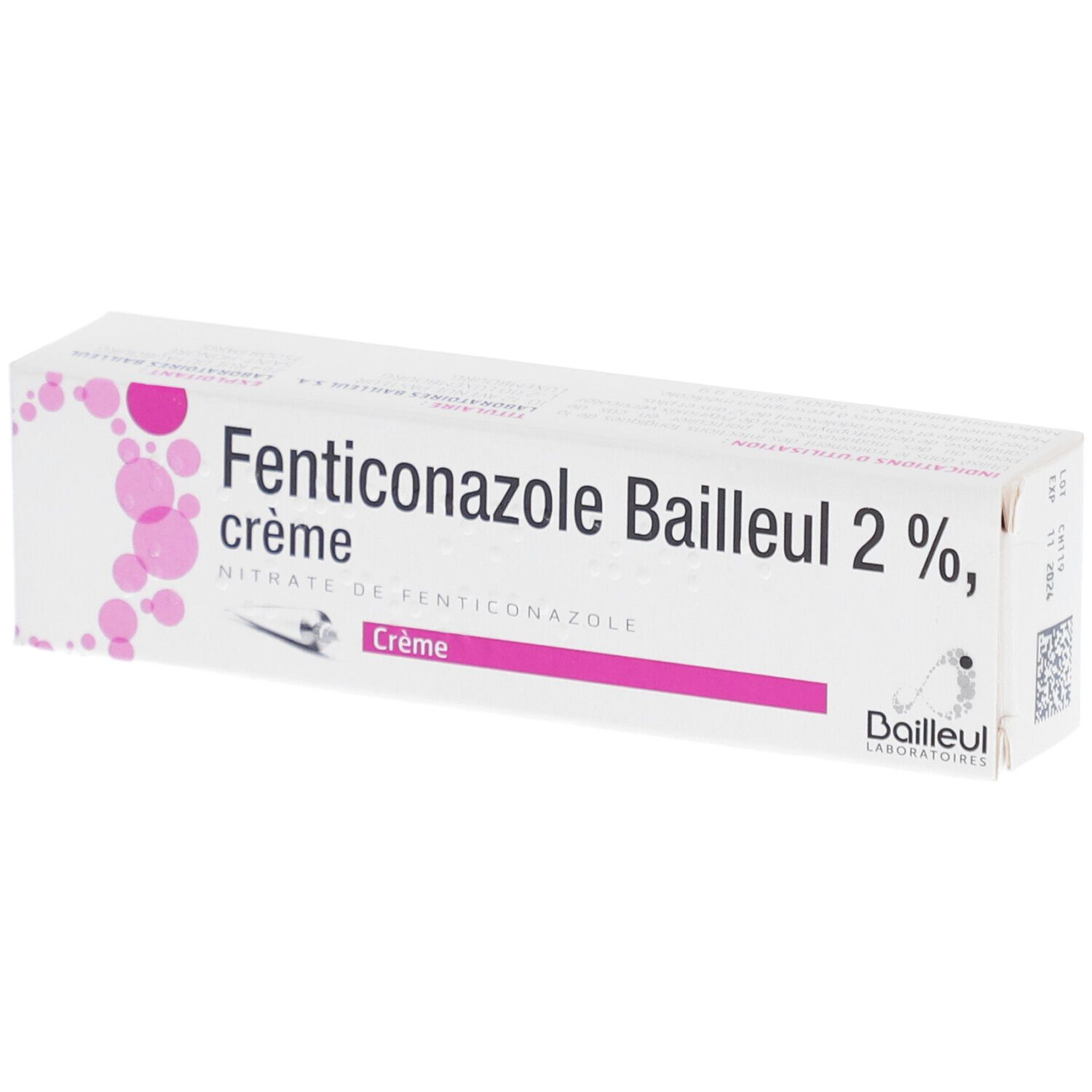 FENTICONAZOLE BAILLEUL 2 %, crème, tube de 15 g