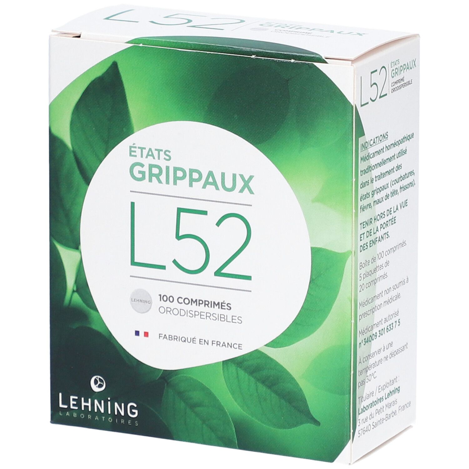 Lehning L52 Comprimés Orodispersibles