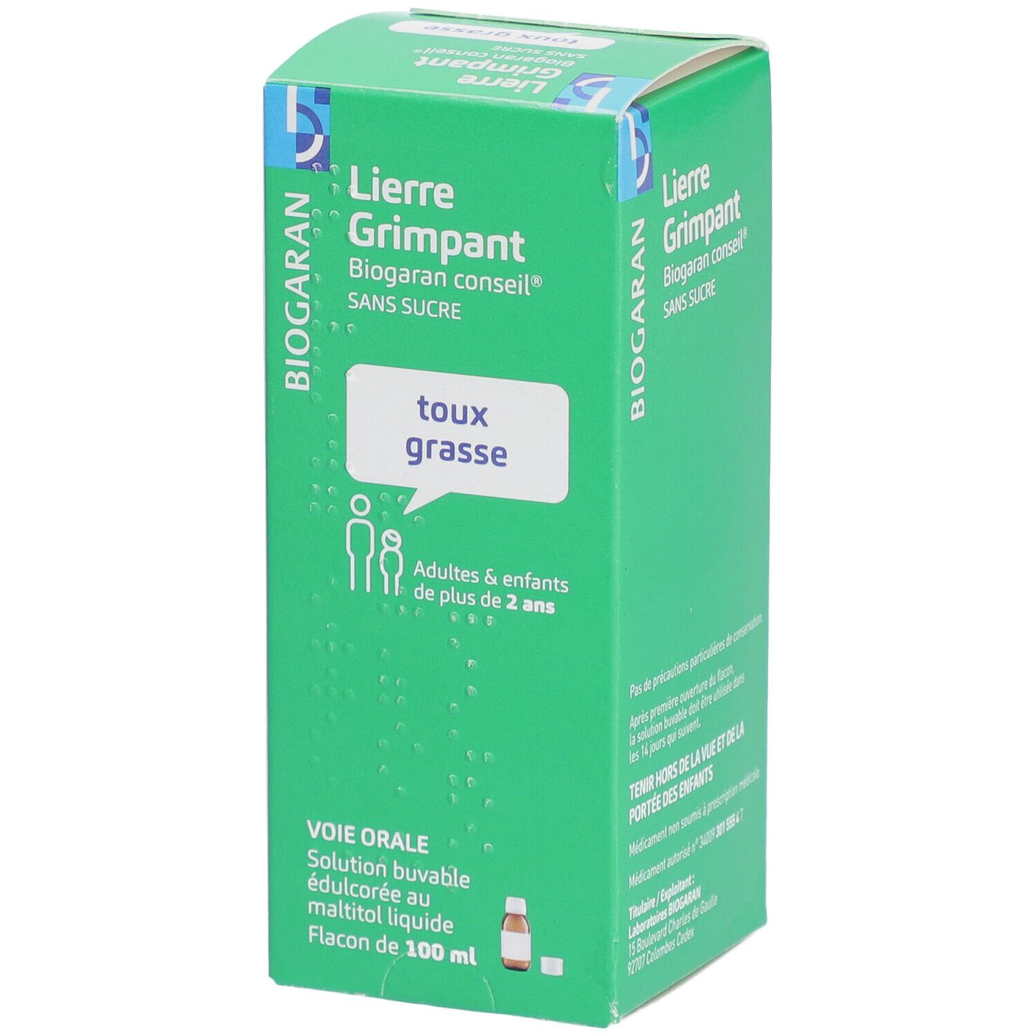 Biogaran Lierre Grimpant solution buvable sans sucre