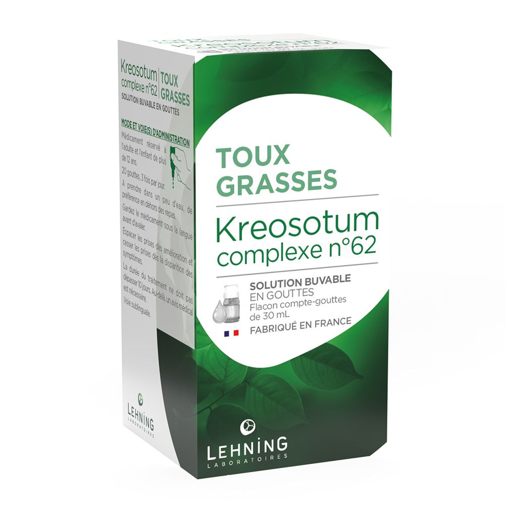 Kreosotum Complexe N°62, Solution Buvable En Gouttes