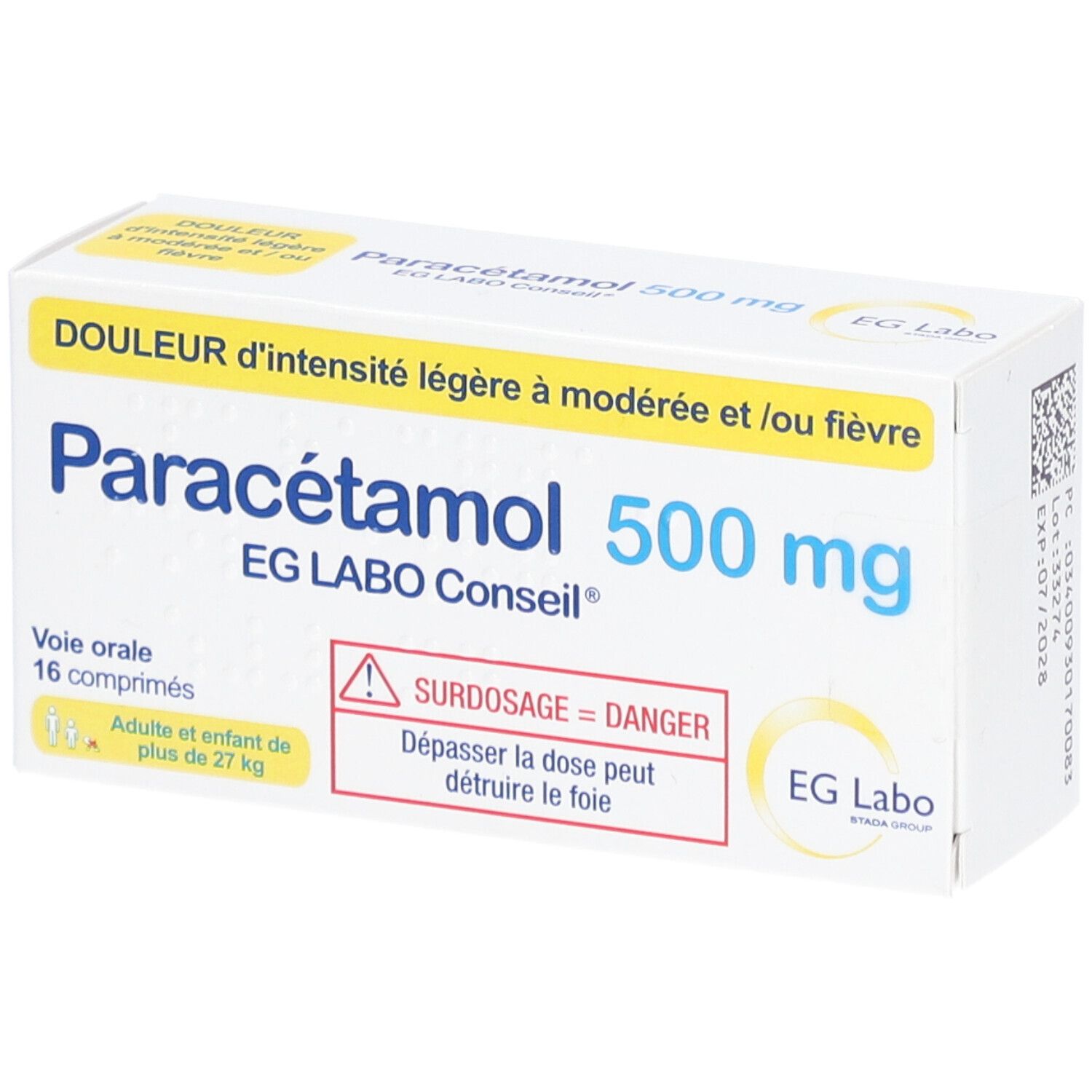 PARACETAMOL Comprimés 500 mg