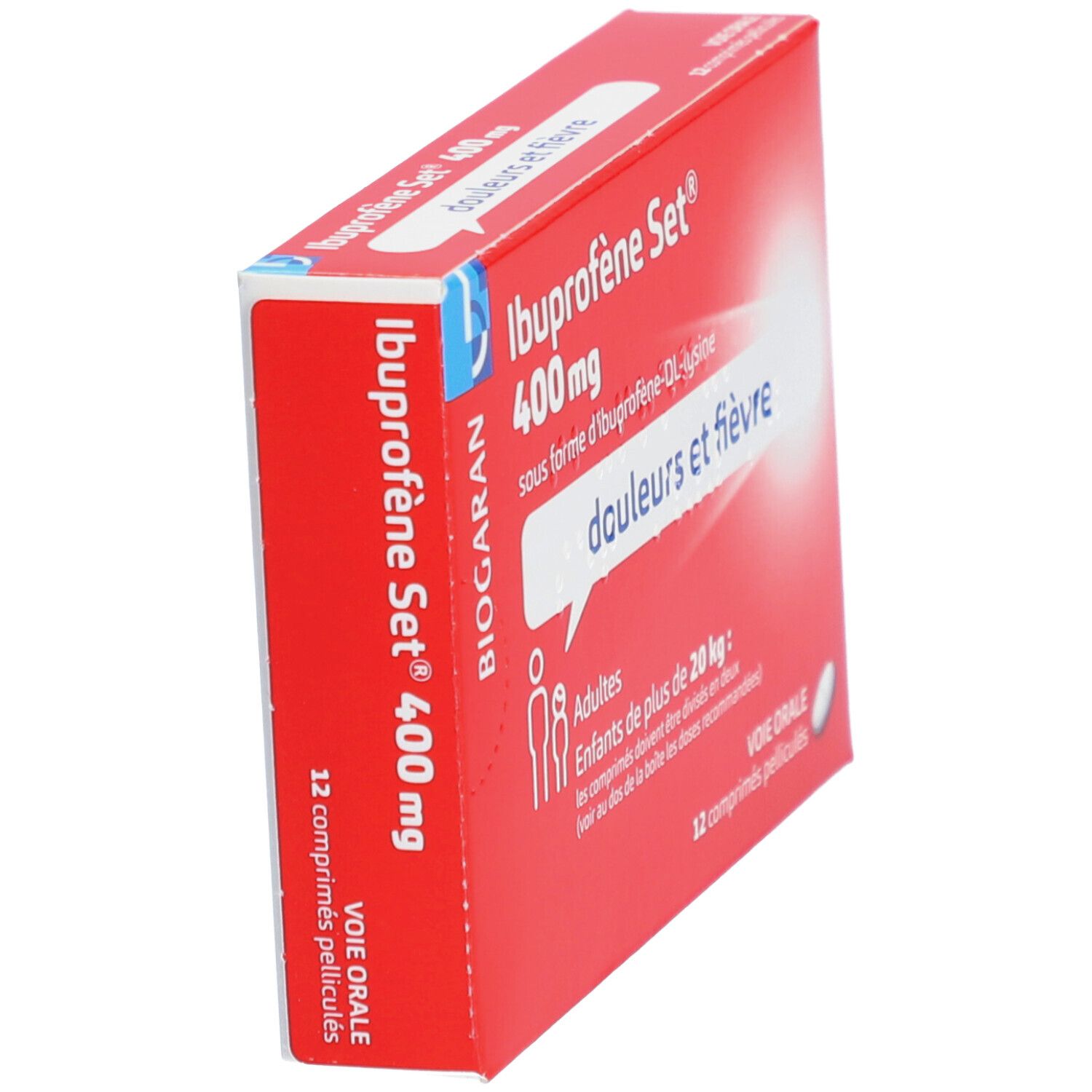 Biogaran Ibuprofène Set 400 mg - 12 Comprimés