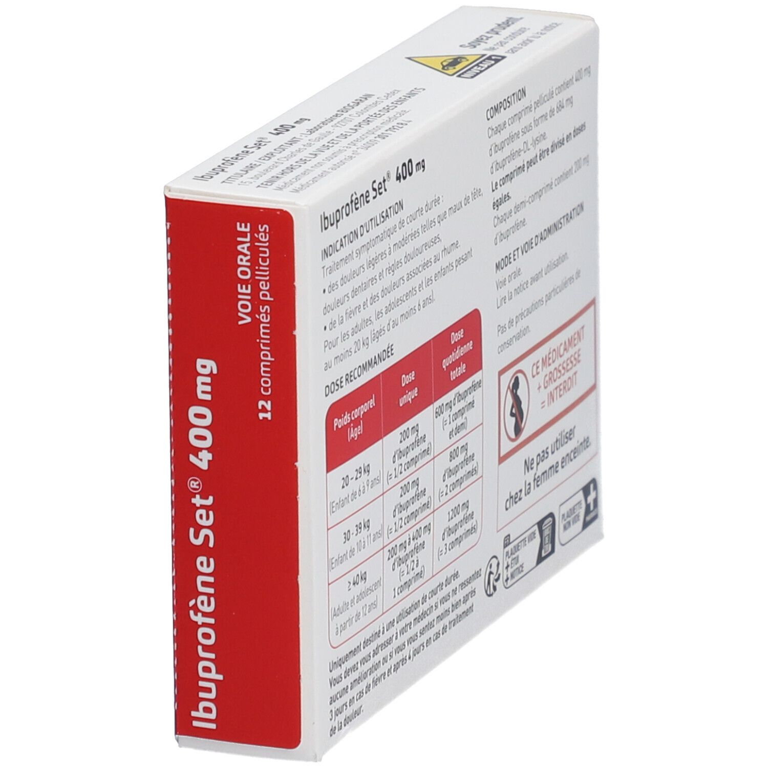 Biogaran Ibuprofène Set 400 mg - 12 Comprimés