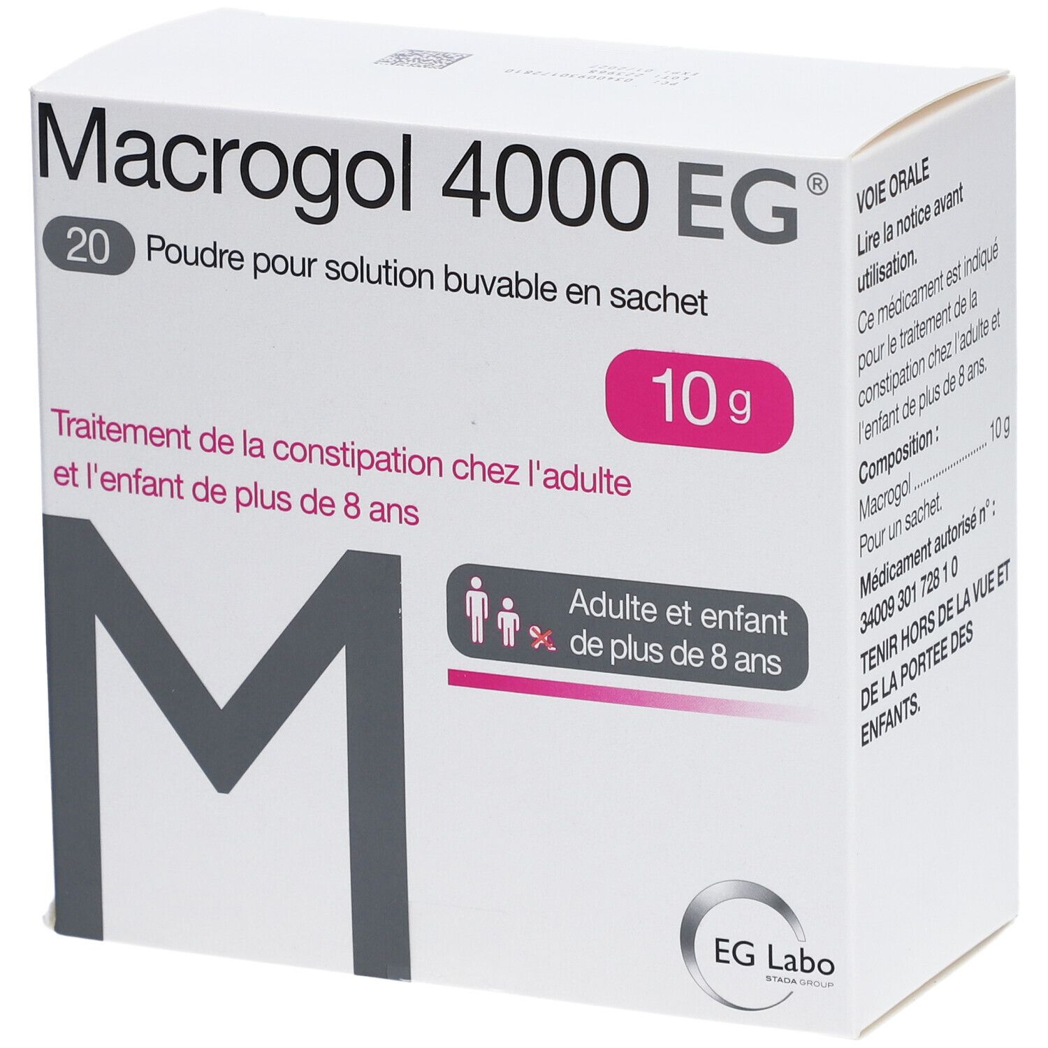 Macrogol 4000 EG Poudre pour solution buvable en sachet