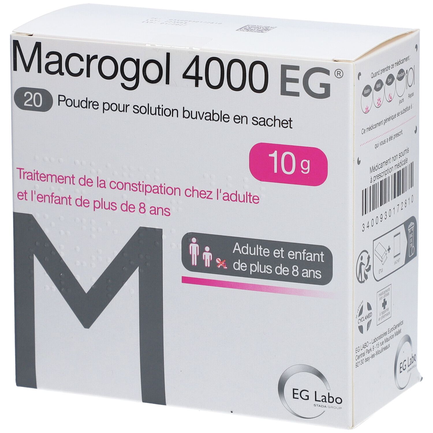 Macrogol 4000 EG Poudre pour solution buvable en sachet