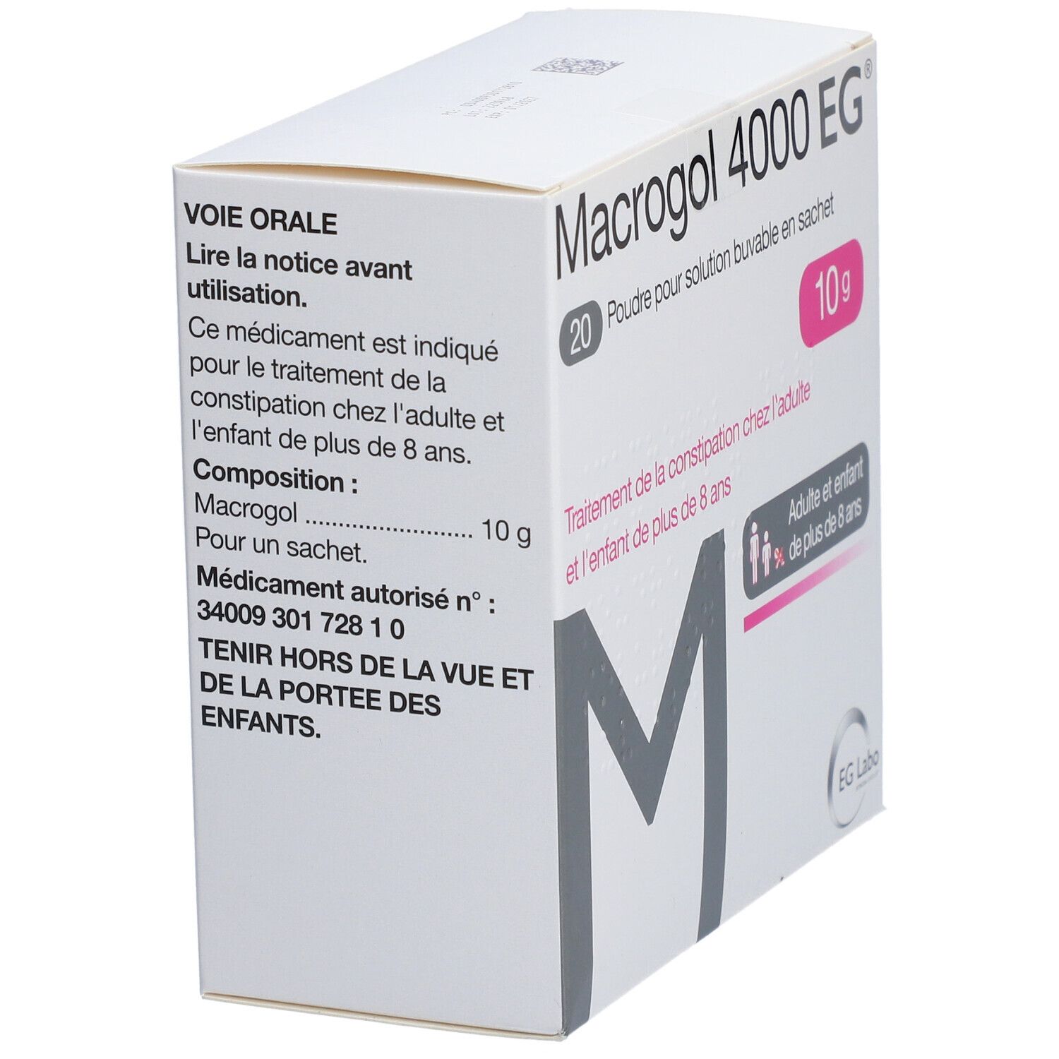 Macrogol 4000 EG Poudre pour solution buvable en sachet