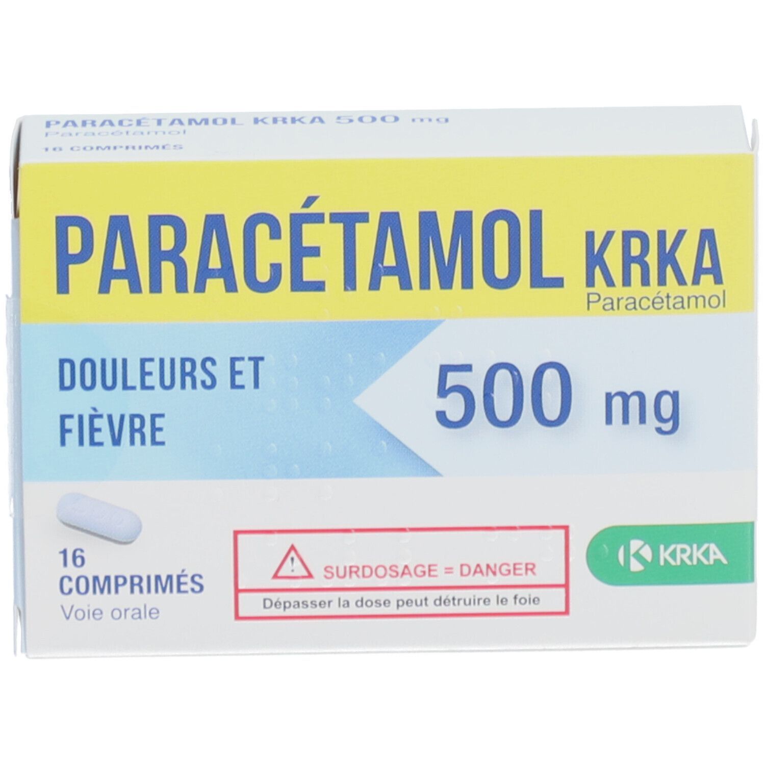 Paracétamol KRKA – Comprimé 500 mg