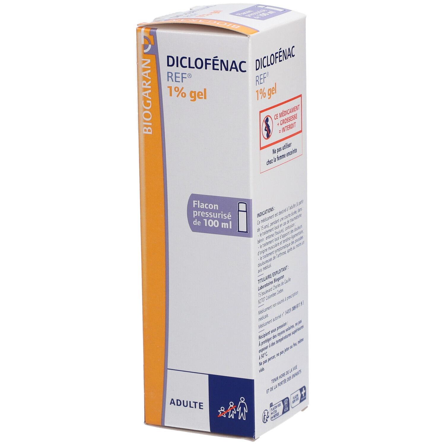 Biogaran Diclofénac 1% Gel