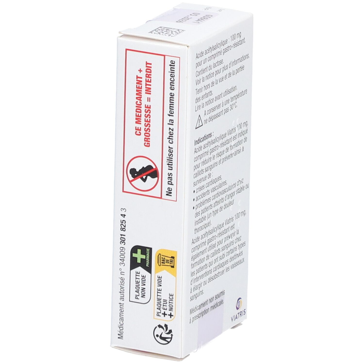 Mylan Viatris Acide acétylsalicylique