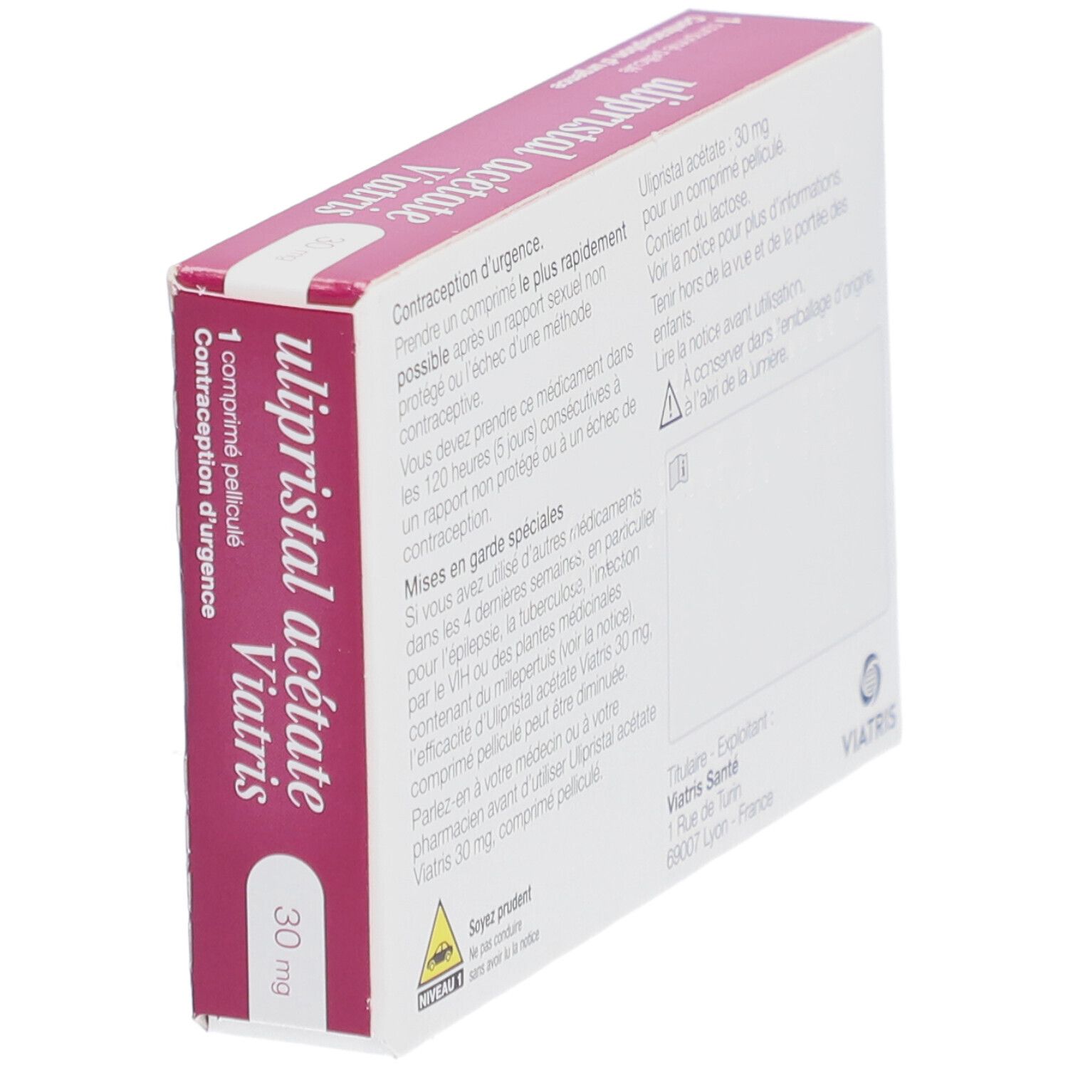 Ulipristal Acetate Viatris comprimé contraception