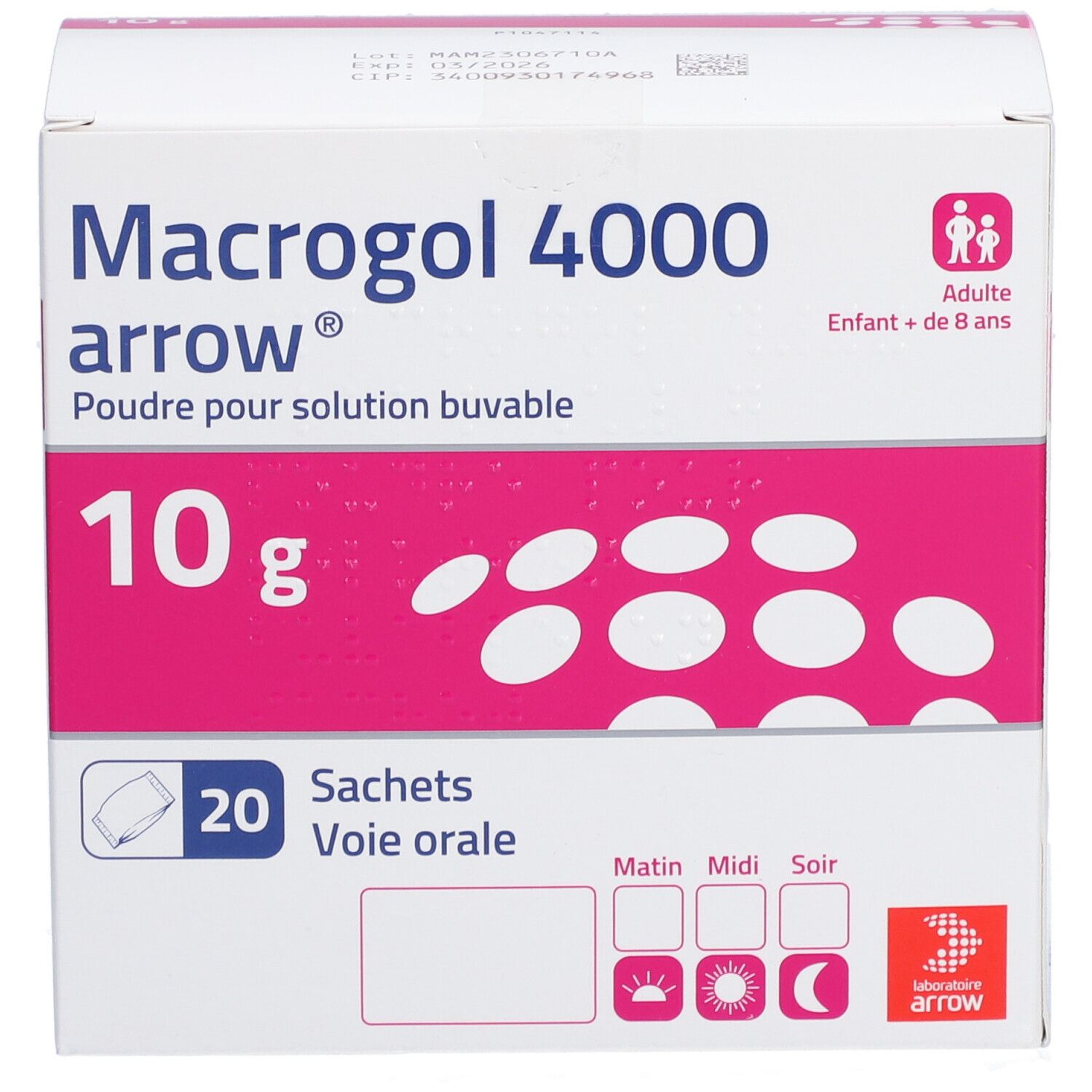 Arrow Macrogol 4000 10 g Sachets Solution Buvable