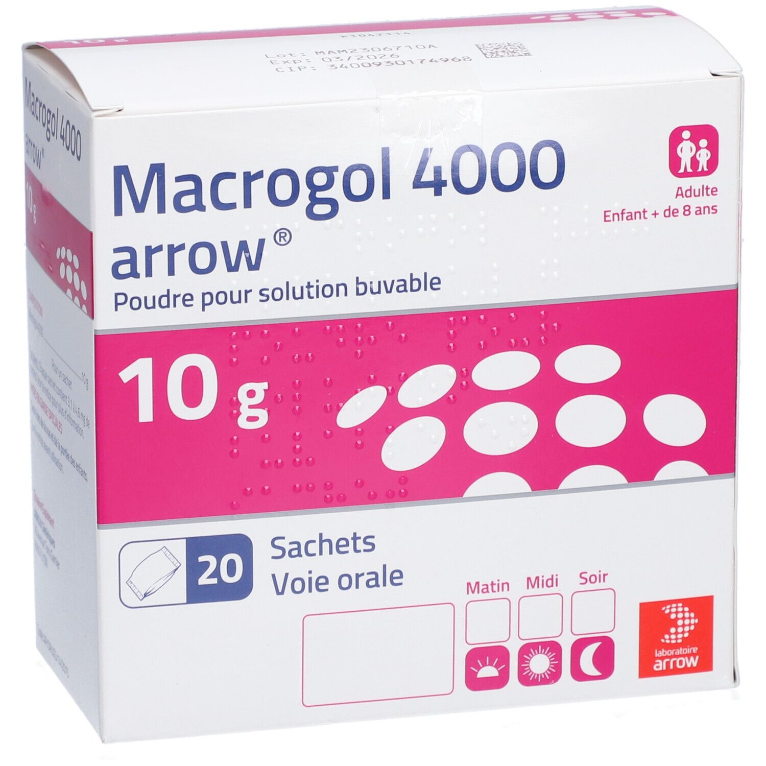 Arrow Macrogol 4000 10 g Sachets Solution Buvable