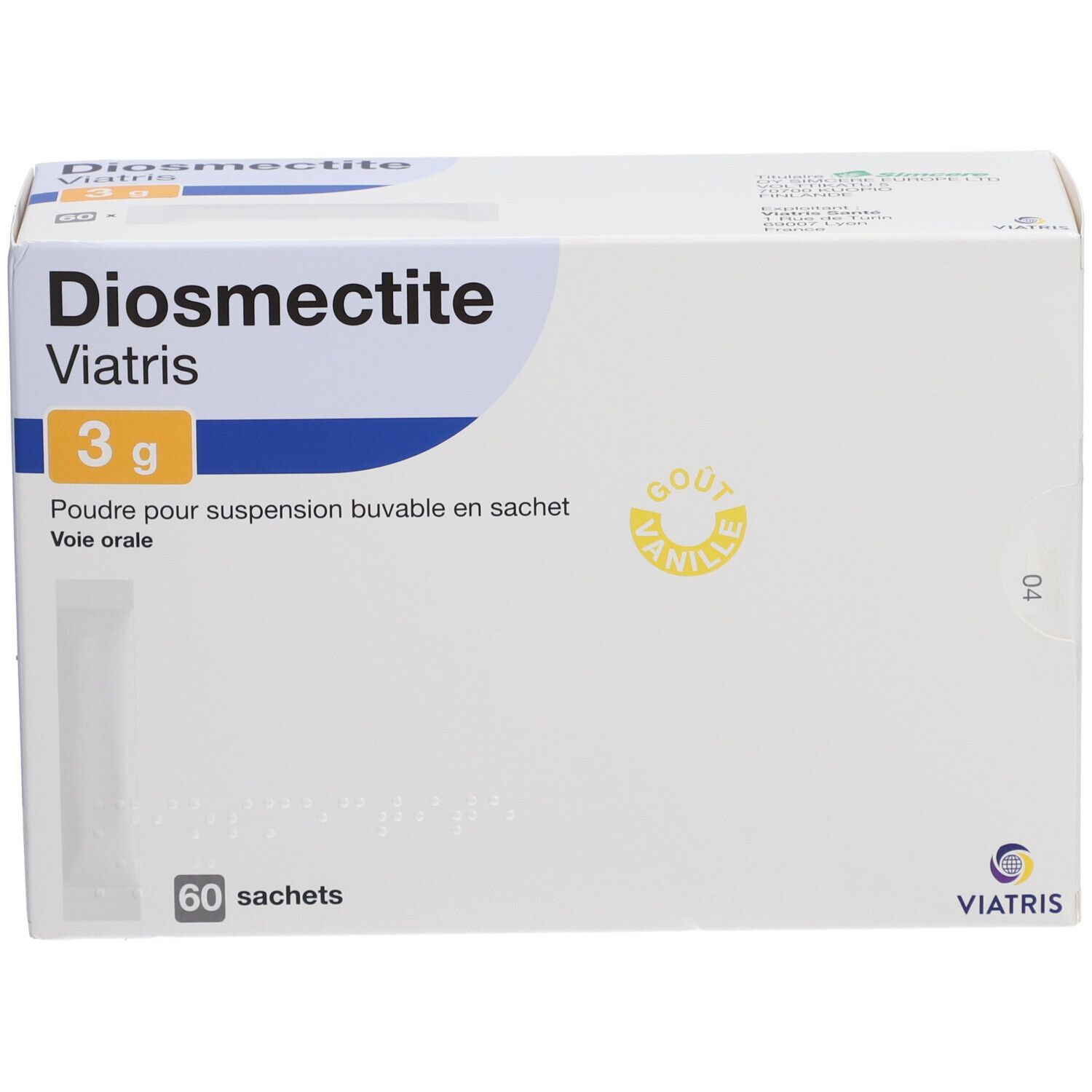 Mylan Viatris Diosmectite poudre buvable