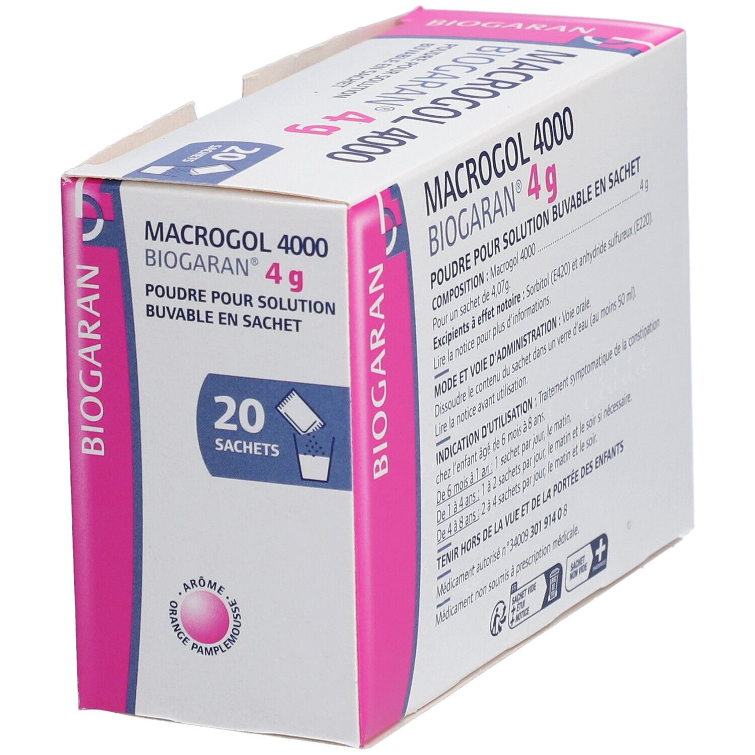 Biogaran Macrogol 4000 4 g - 20 Sachets