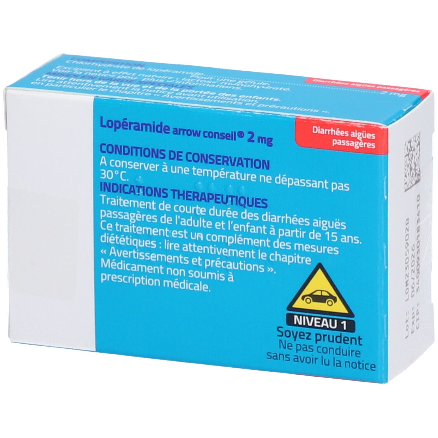 LOPERAMIDE ARROW CONSEIL 2 mg, gélule