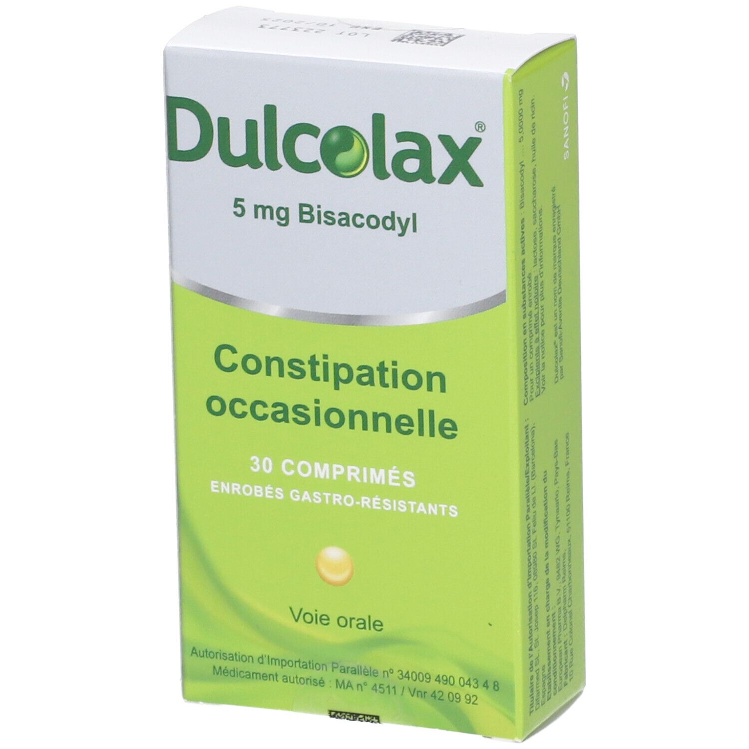 Dulcolax Bisacodyl 5 mg comprimés enrobés