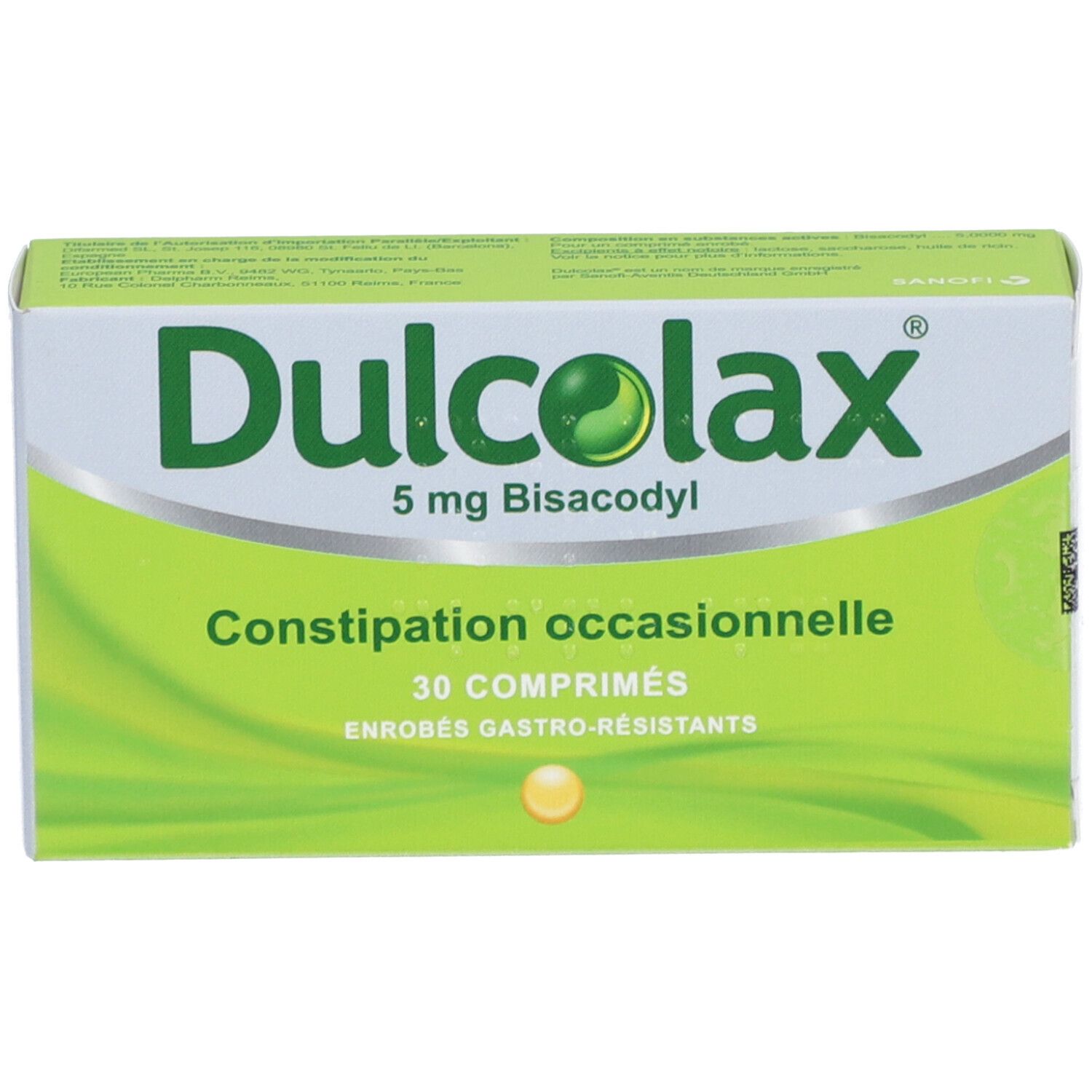 Dulcolax Bisacodyl 5 mg comprimés enrobés