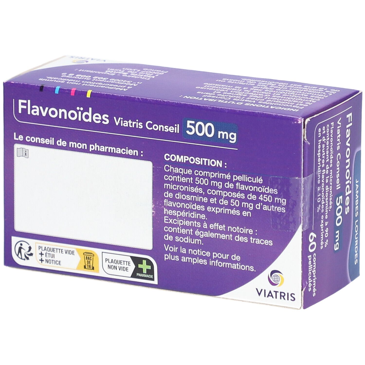 Flavonoïdes Mylan Conseil 500 mg