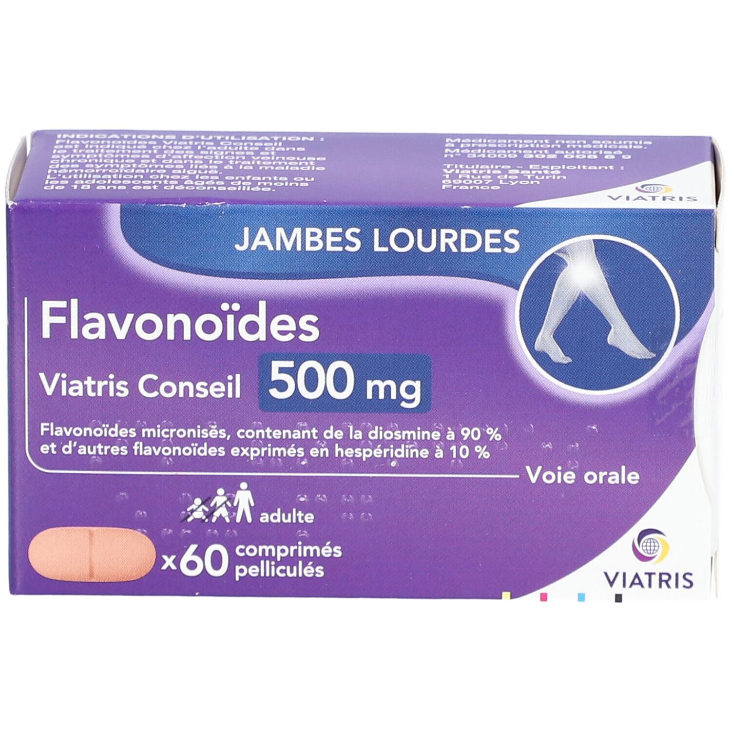 Flavonoïdes Mylan Conseil 500 mg