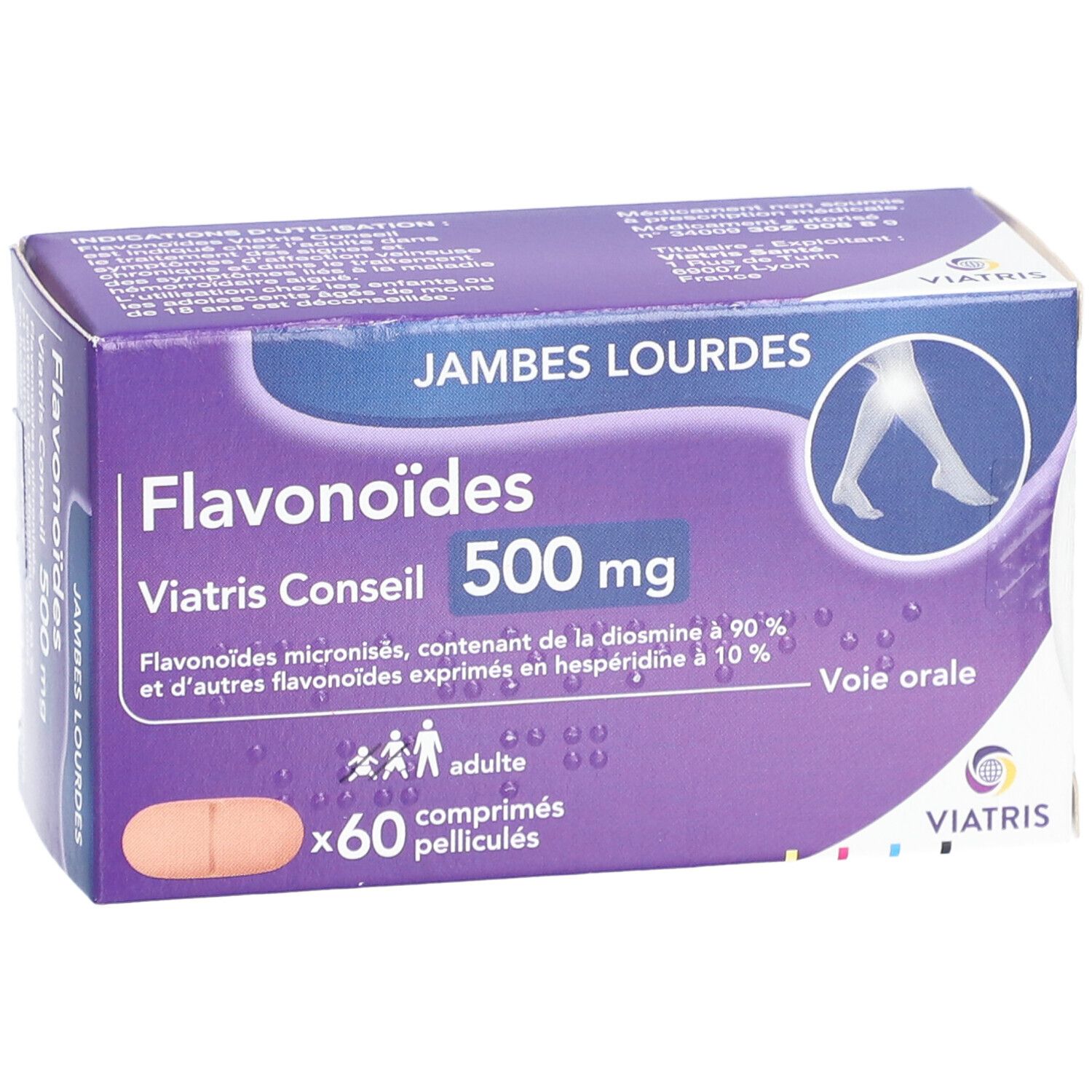 Flavonoïdes Mylan Conseil 500 mg