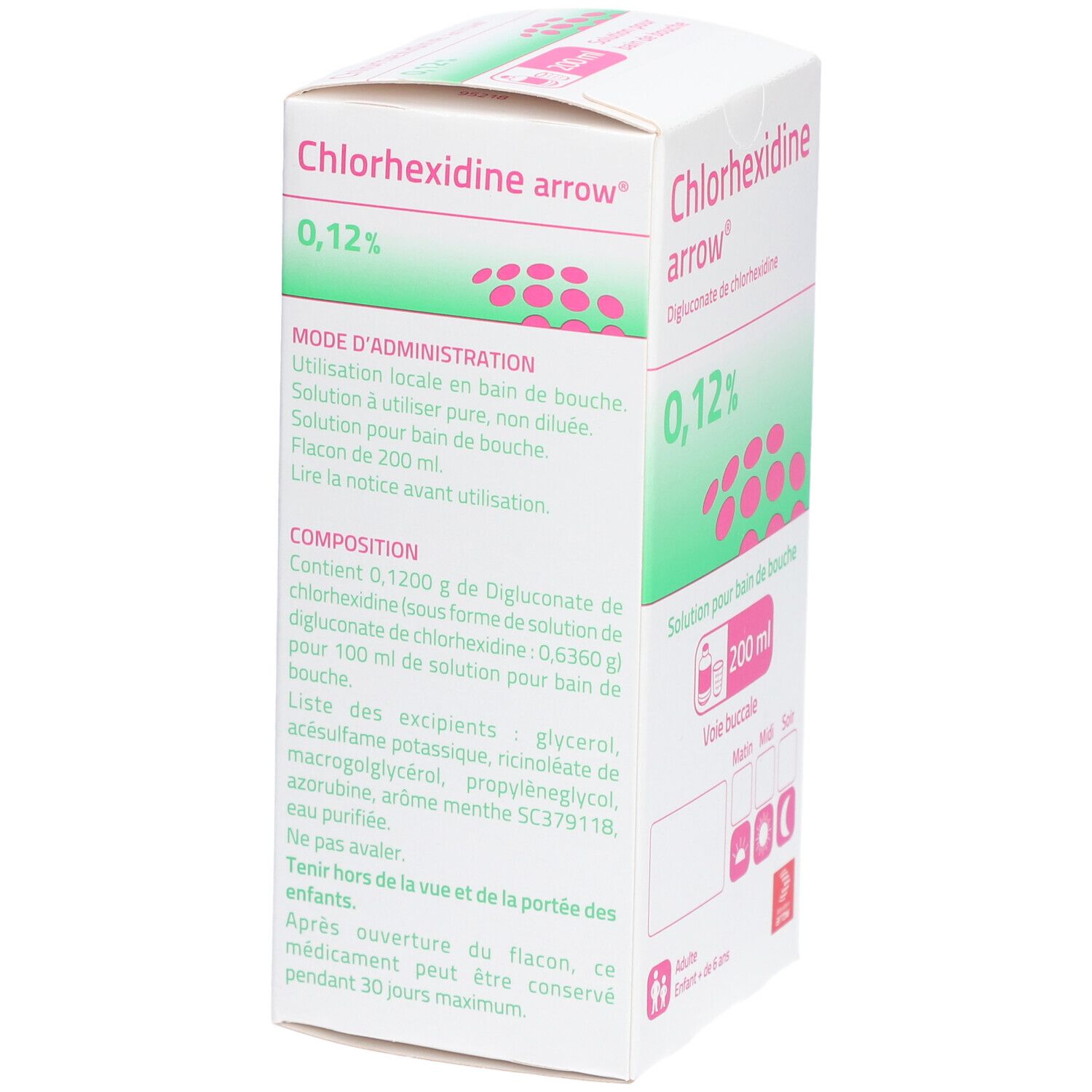 CHLORHEXIDINE ARROW 0,12 %, solution pour bain de bouche