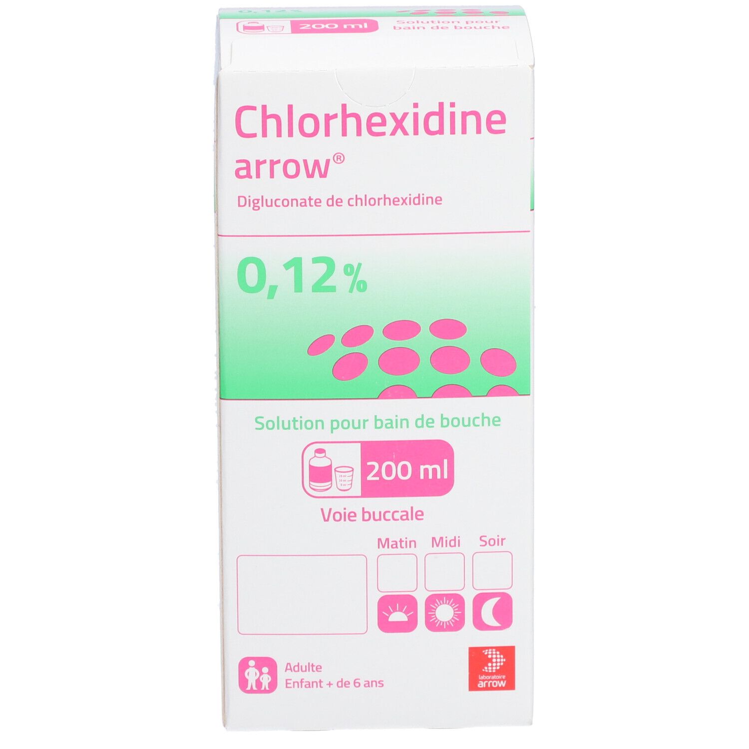 CHLORHEXIDINE ARROW 0,12 %, solution pour bain de bouche