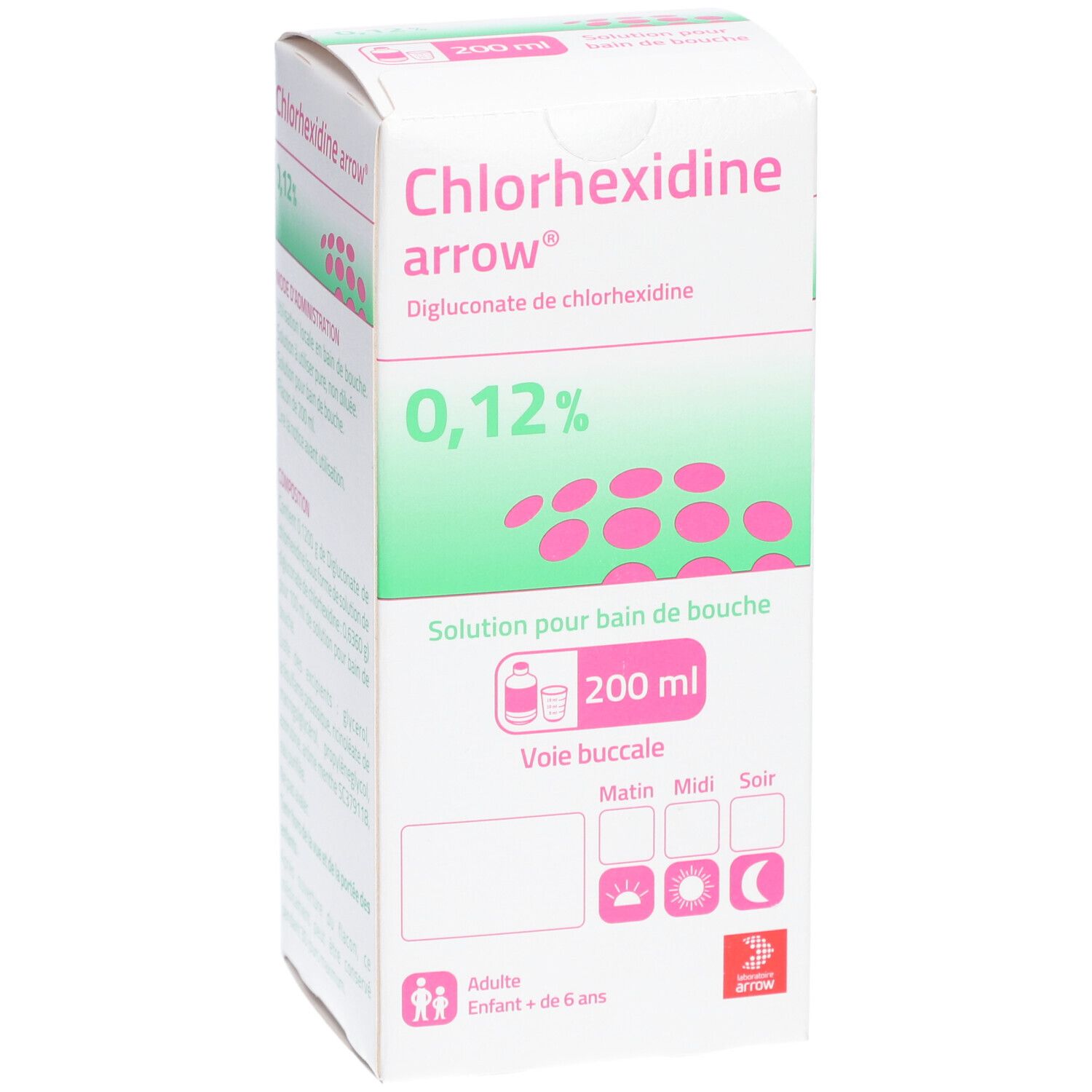 CHLORHEXIDINE ARROW 0,12 %, solution pour bain de bouche