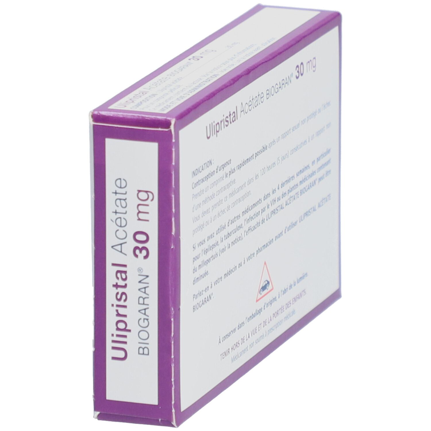 Biogaran Ulipristal Acétate 30 mg comprimé pelliculé