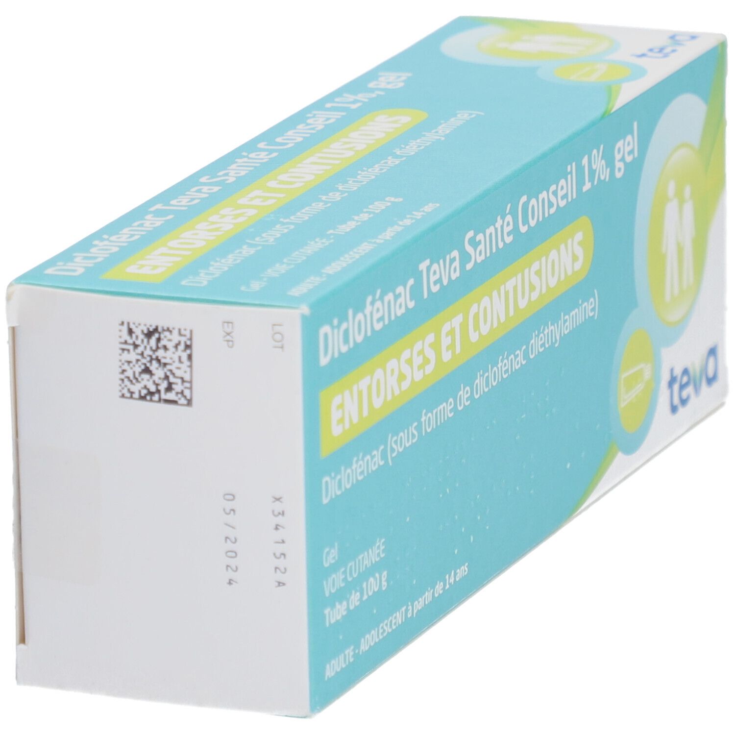 Diclofénac Teva Santé Conseil – Gel 1 %