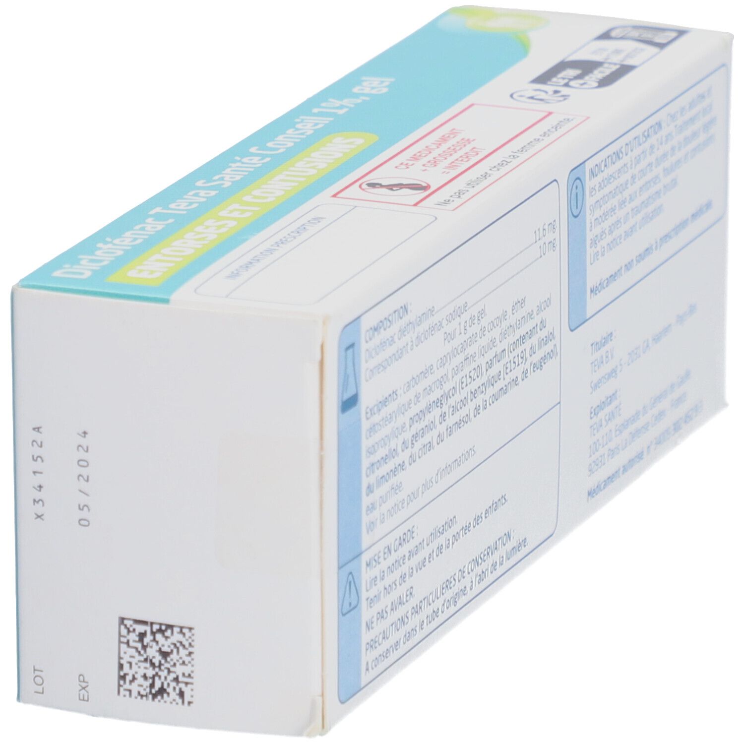 Diclofénac Teva Santé Conseil – Gel 1 %