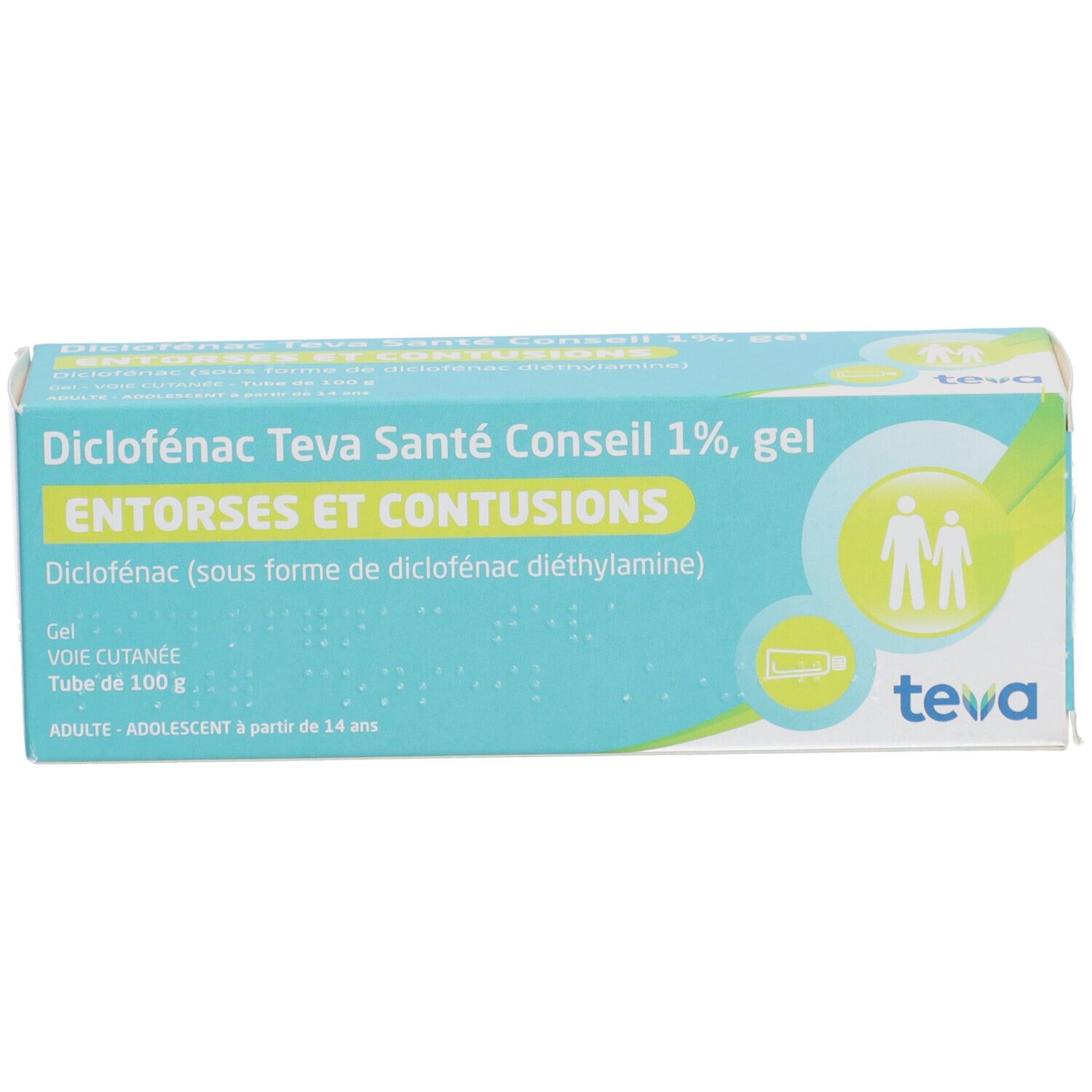 Diclofénac Teva Santé Conseil – Gel 1 %