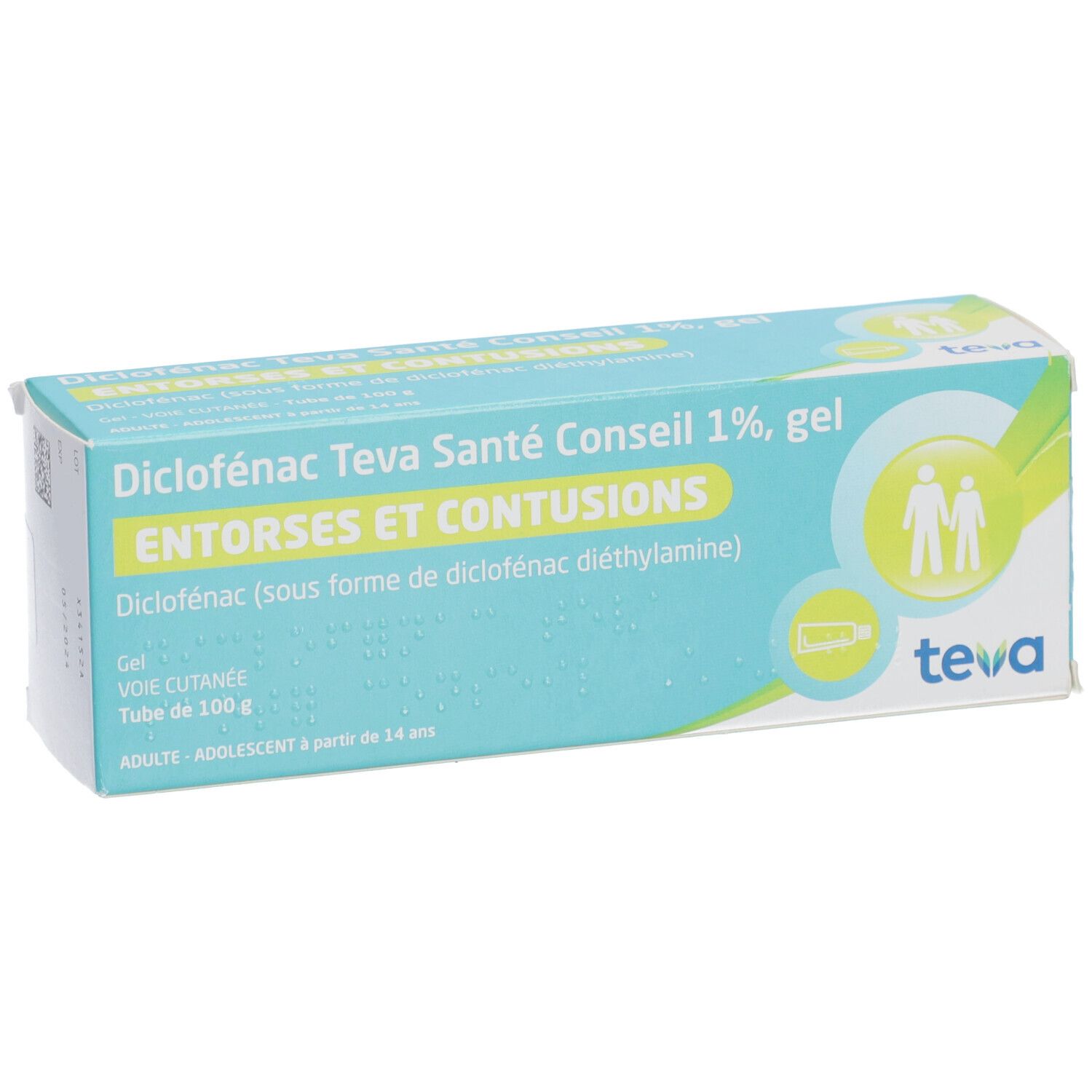 Diclofénac Teva Santé Conseil – Gel 1 %