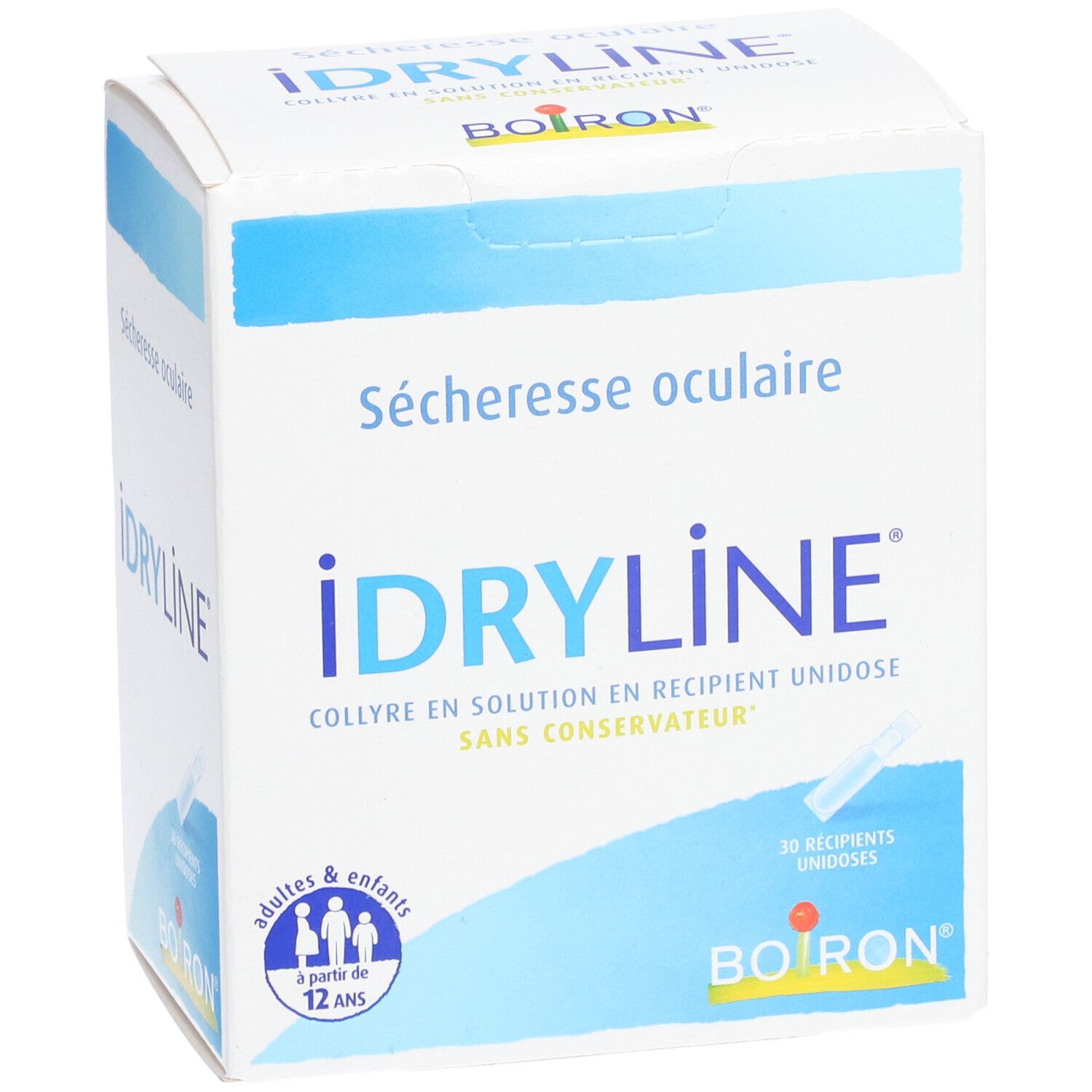 IDRYLINE, collyre en solution en récipient unidose, boîte de 30 récipients unidoses de 0,4