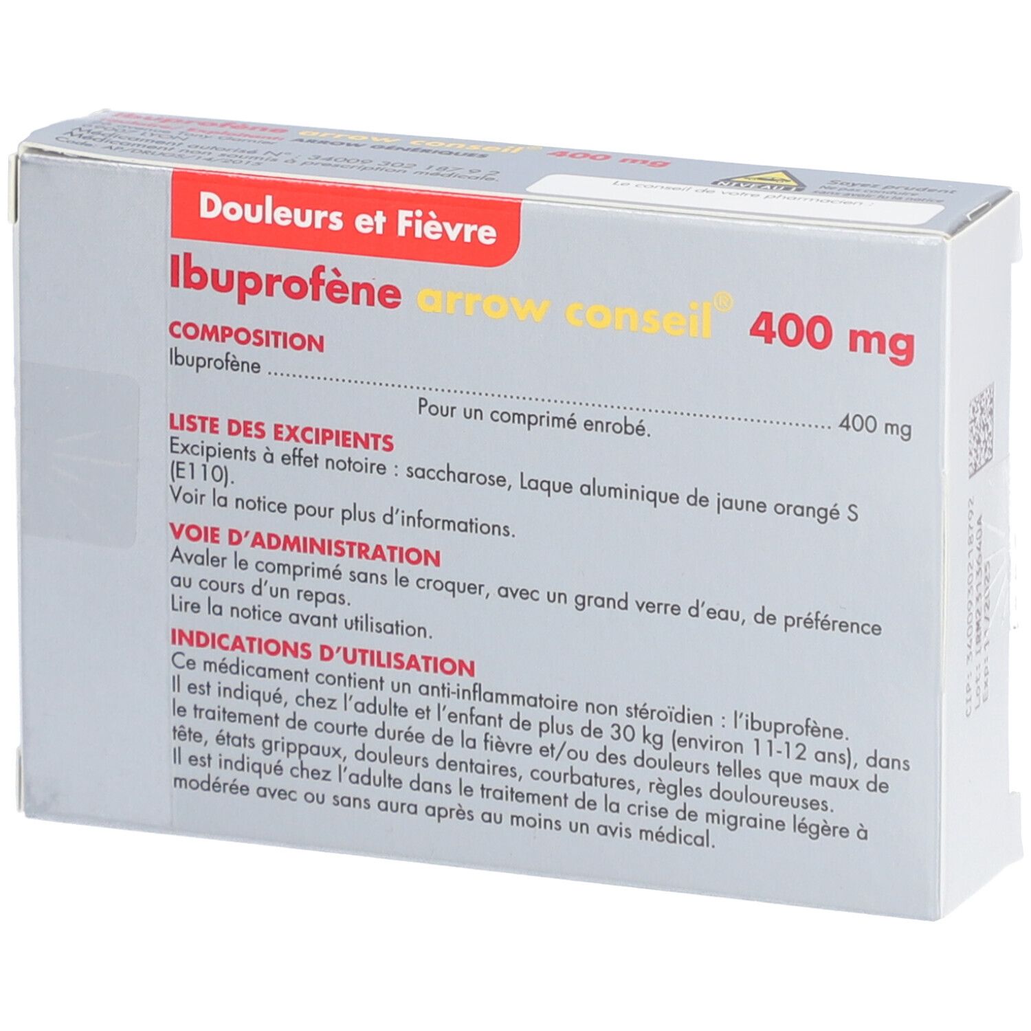 Ibuprofène Arrow Conseil
