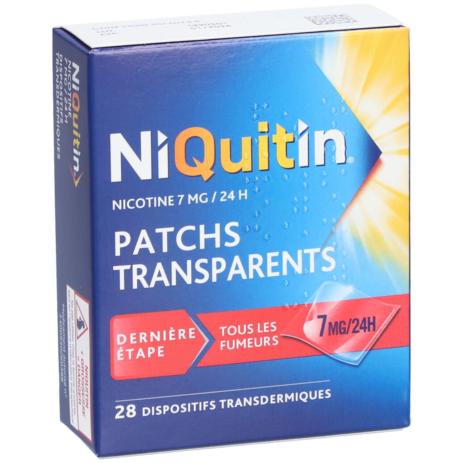 NIQUITIN dispositif transdermique 24h pour le sevrage tabagique