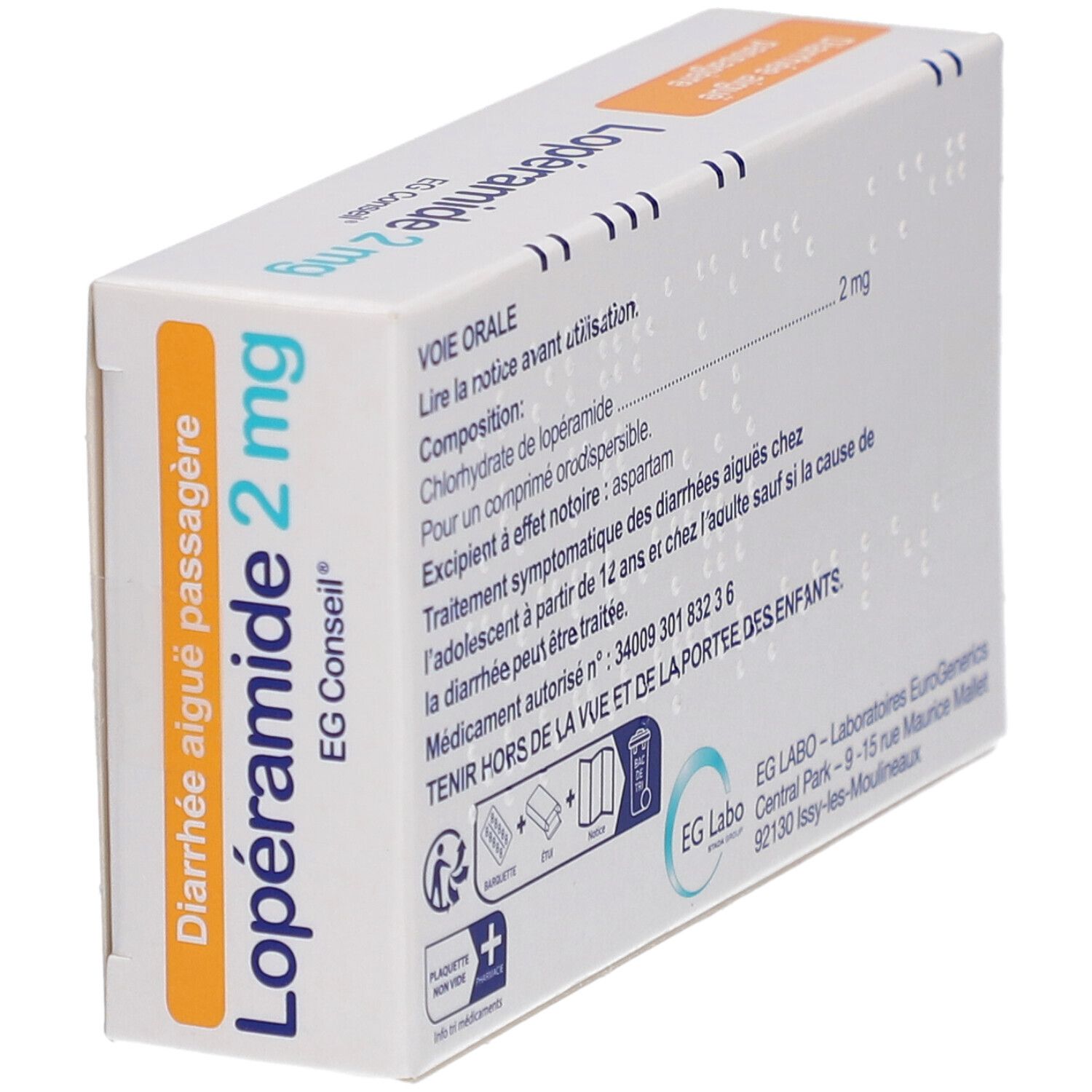 EG Labo Lopéramide 2 mg EG Conseil