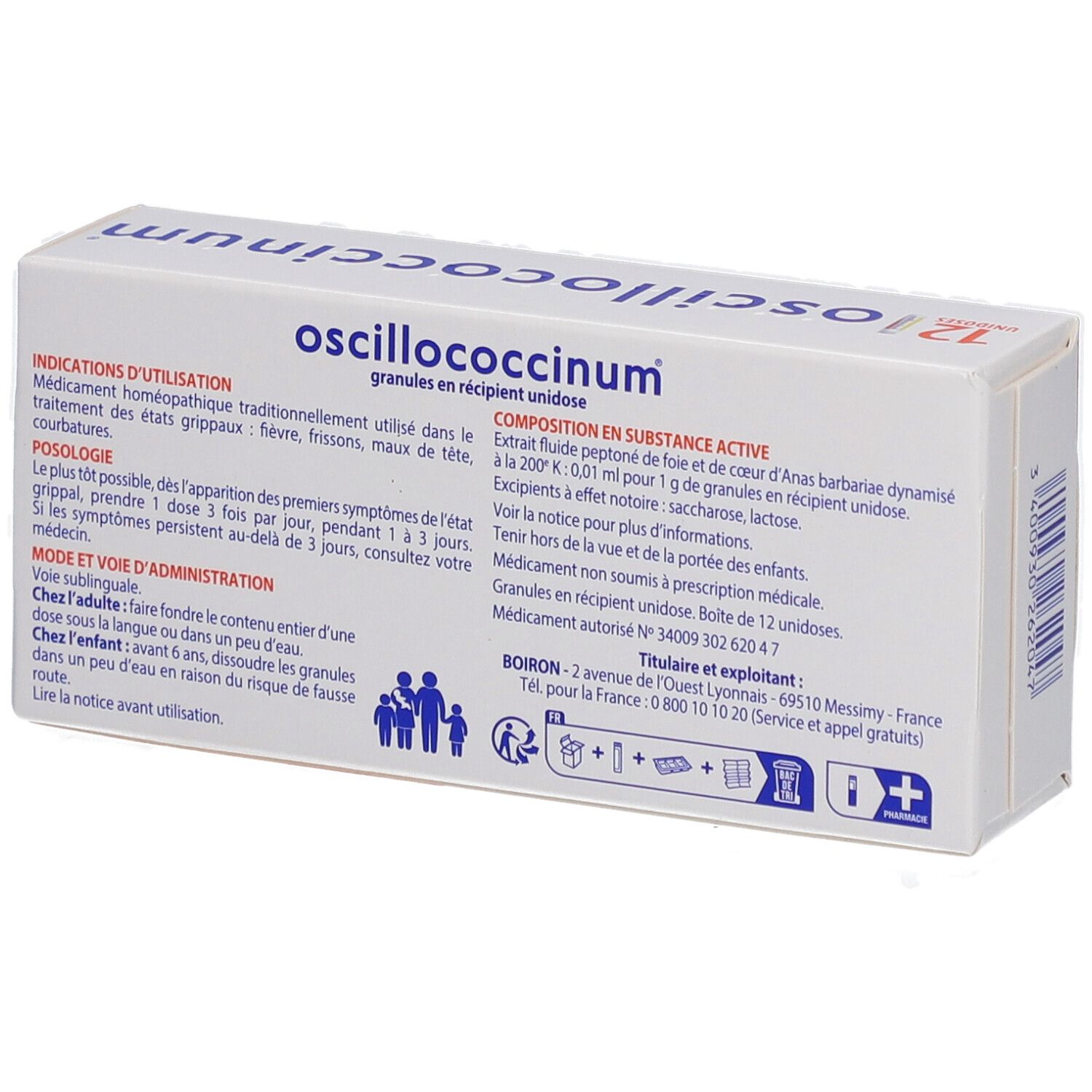 Oscillococcinum 12 doses