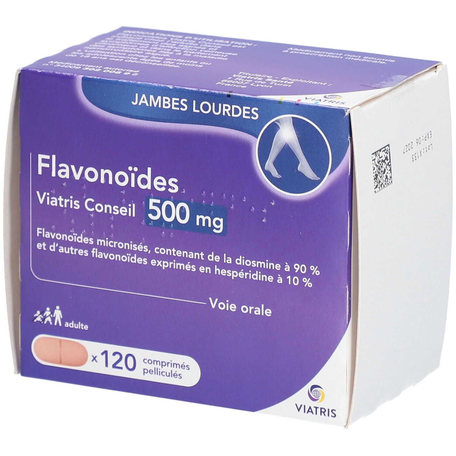 Flavonoïdes Viatris Conseil 500mg