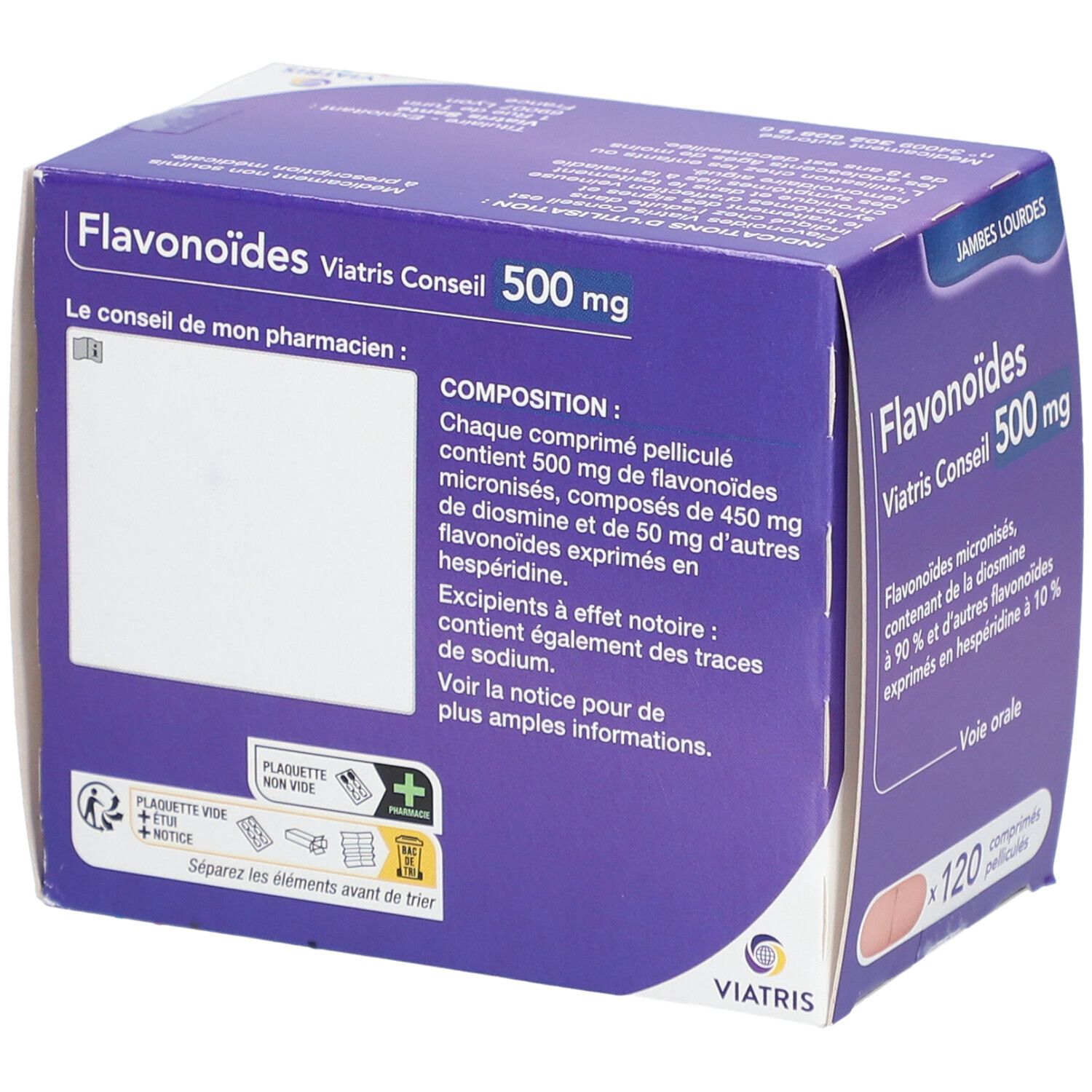 Flavonoïdes Viatris Conseil 500mg