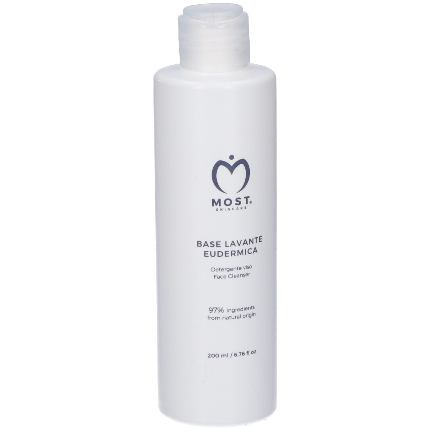 Vue de face du flacon MOST Eudermic Waschbasis, 200 ml.