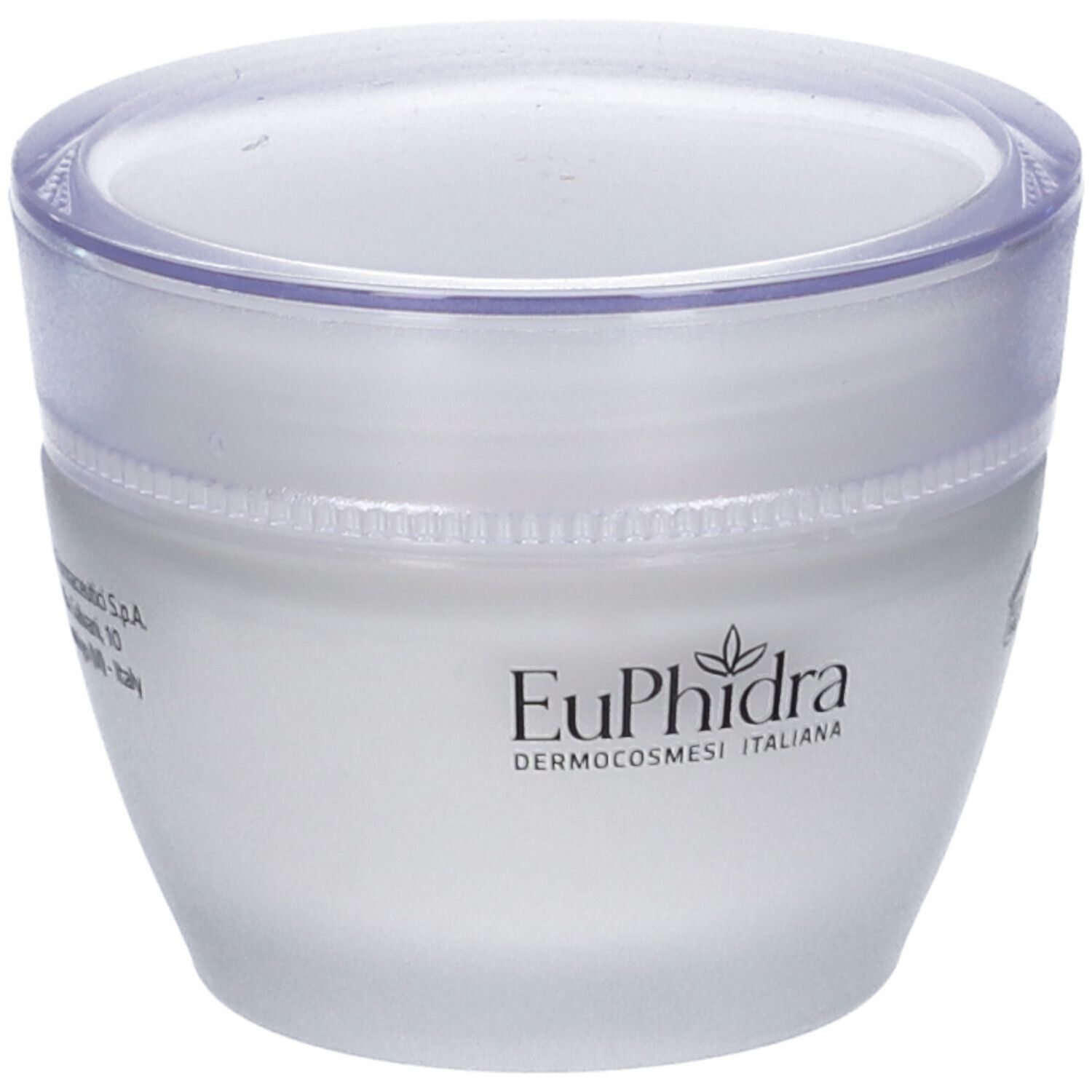 Pot EuPhidra avec informations du fabricant : Zeta Farmaceutici S.p.A., Italie.