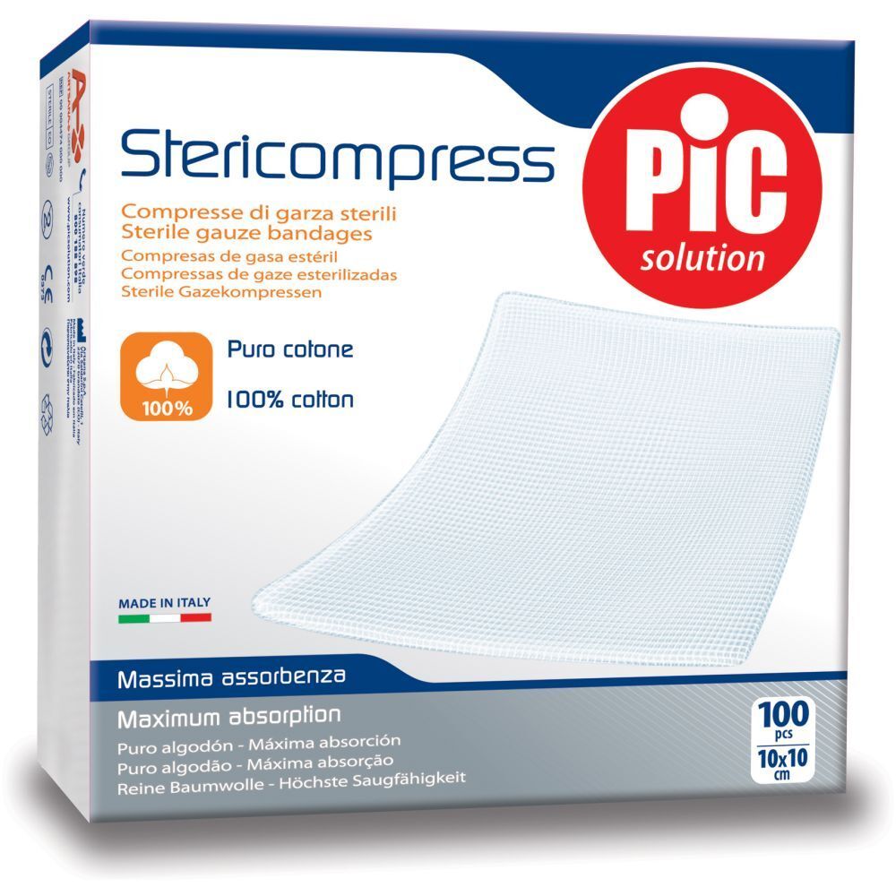Pic Solution Stericompress 10 cm x 10 cm