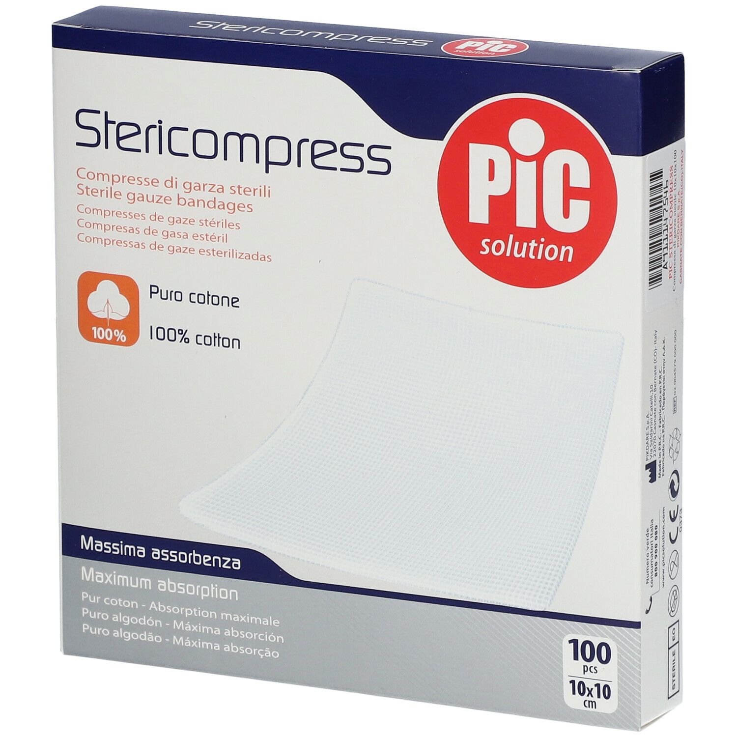 Pic Solution Stericompress 10 cm x 10 cm