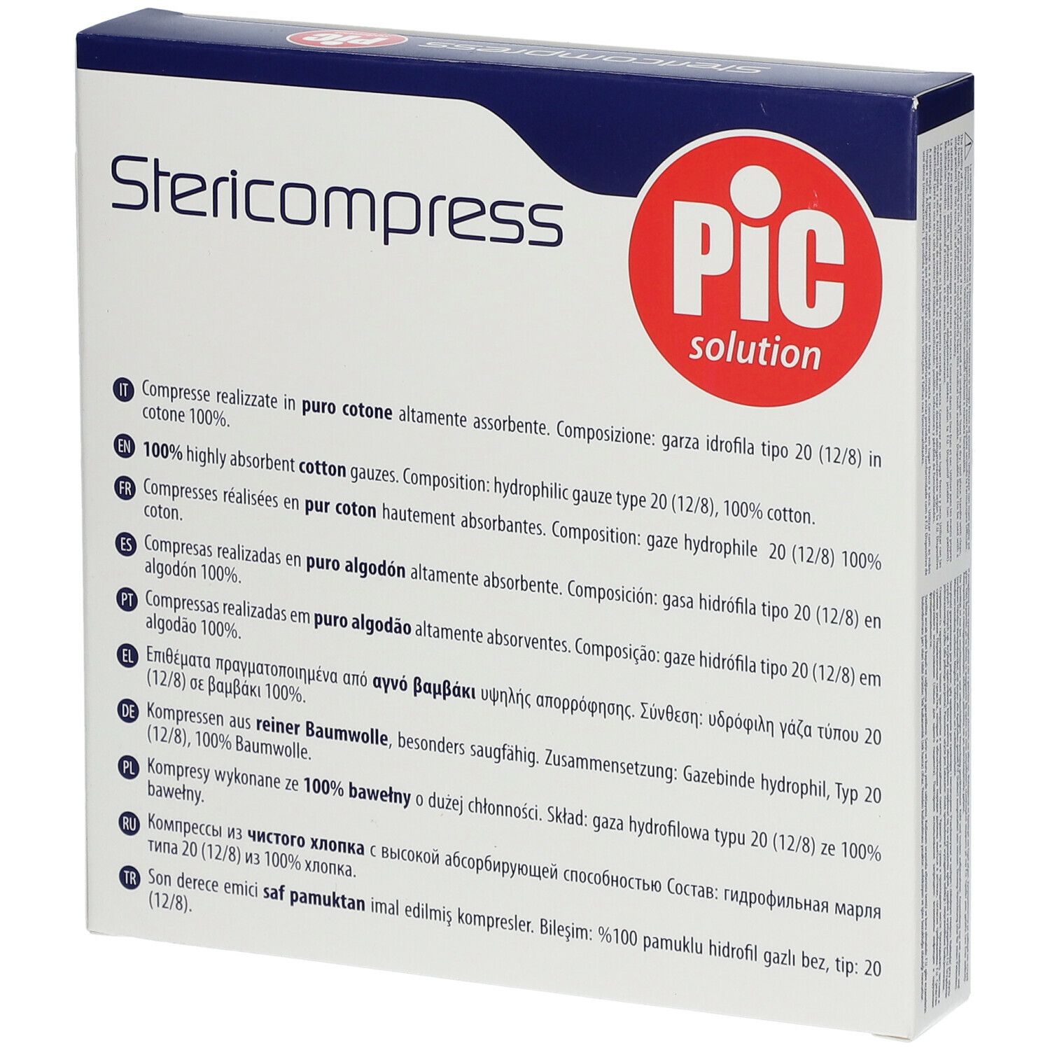 Pic Solution Stericompress 10 cm x 10 cm