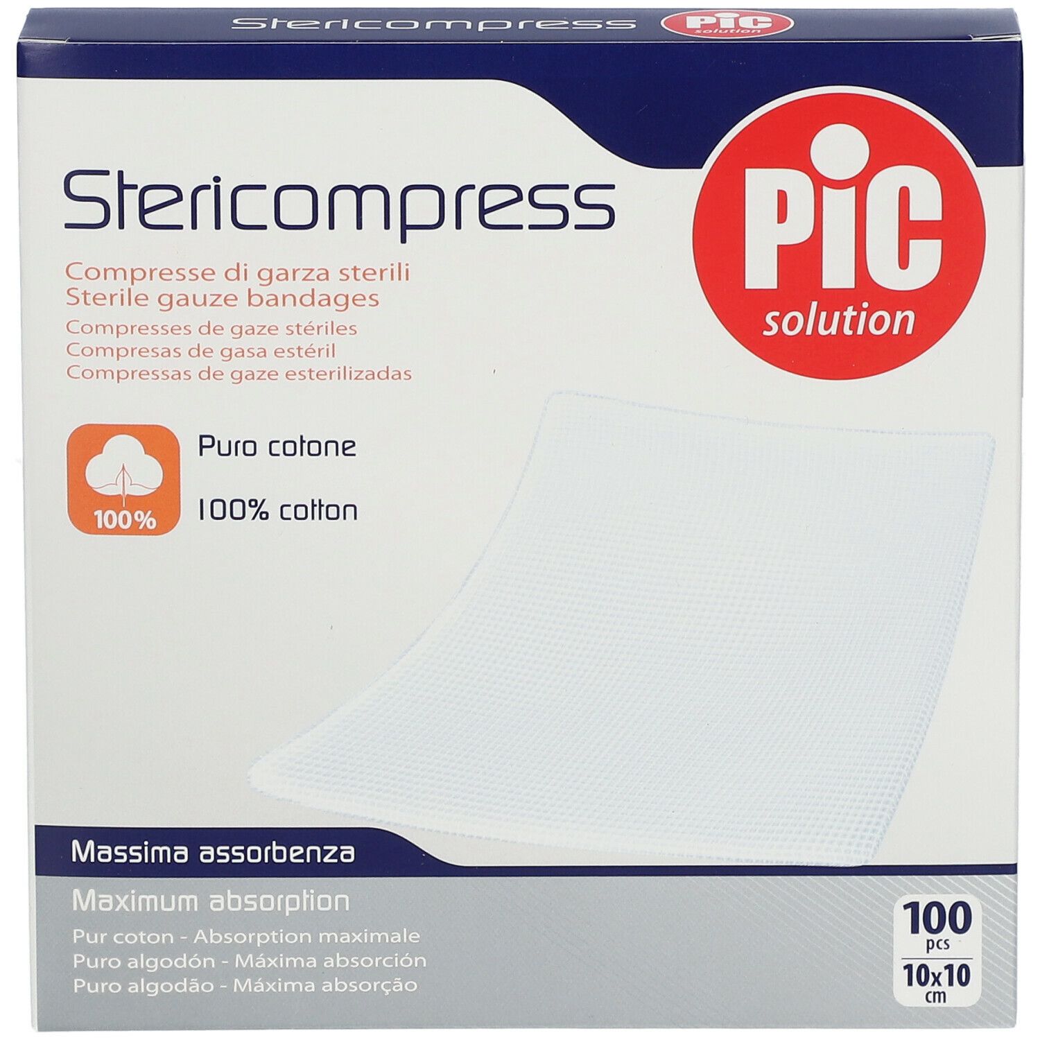 Pic Solution Stericompress 10 cm x 10 cm
