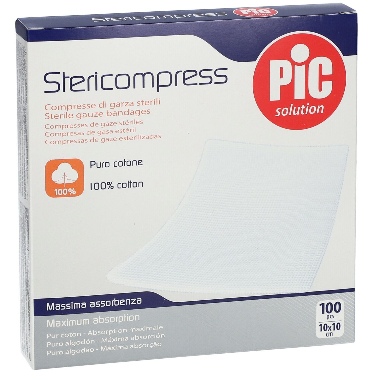 Pic Solution Stericompress 10 cm x 10 cm