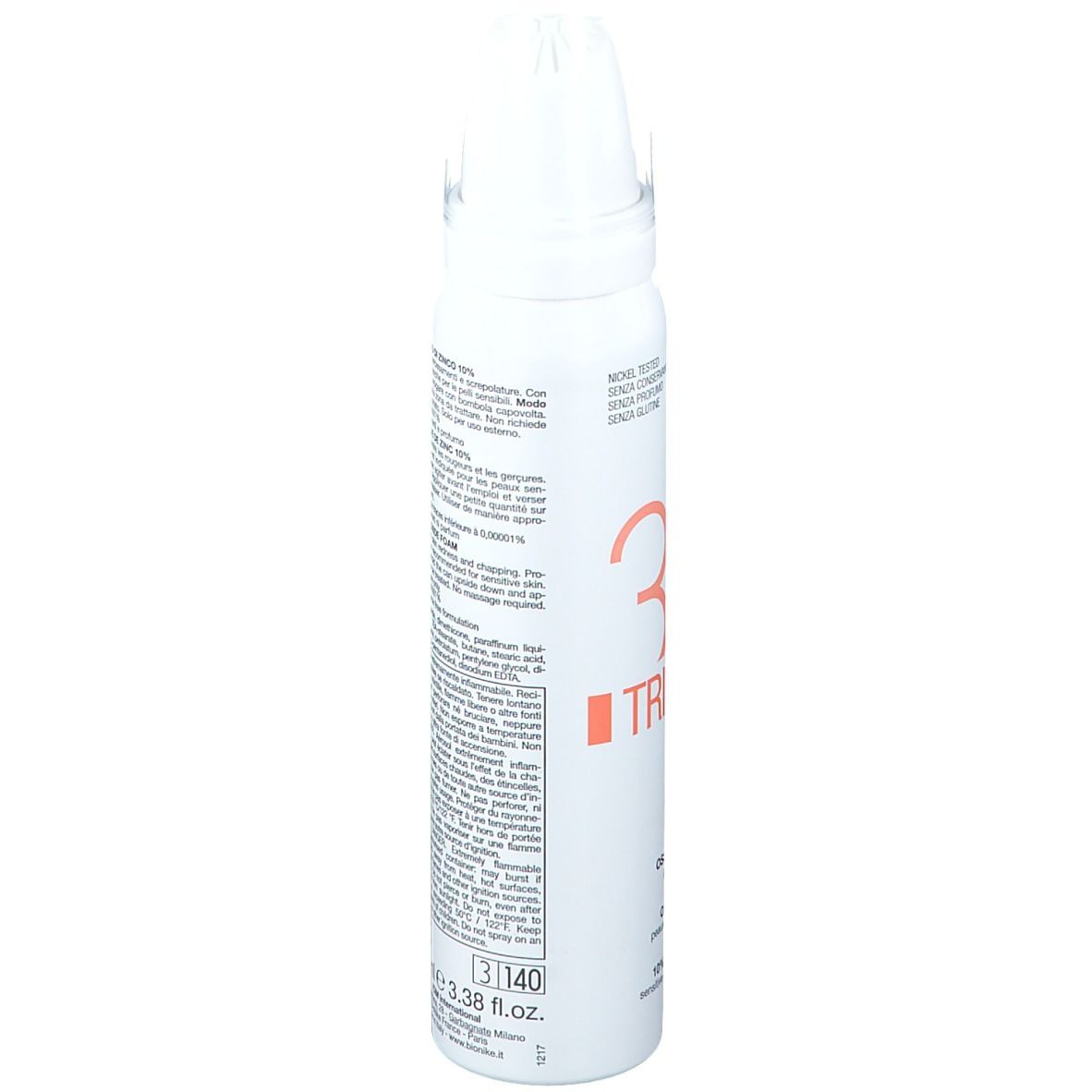 BioNike TRIDERM ZETA Mousse oxyde de zinc 10 %