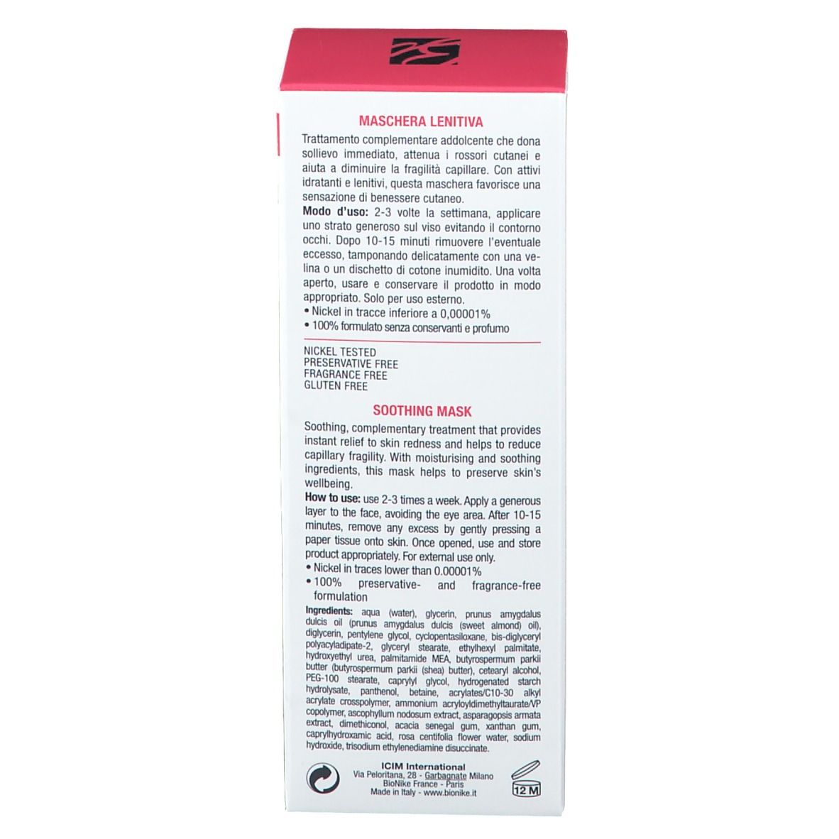BioNike DEFENCE TOLERANCE Masque apaisant